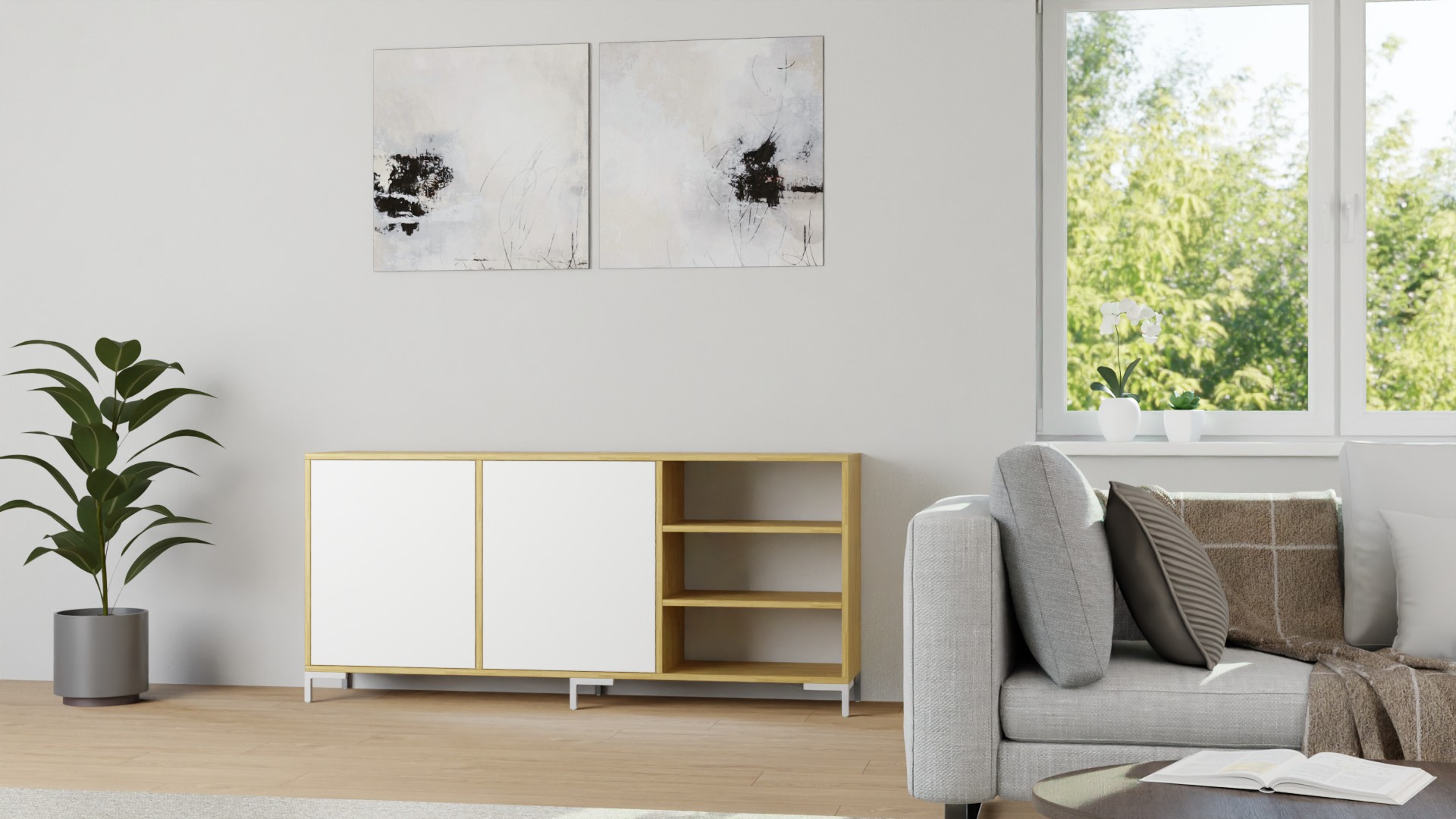Stylishes Sideboard Eiche
