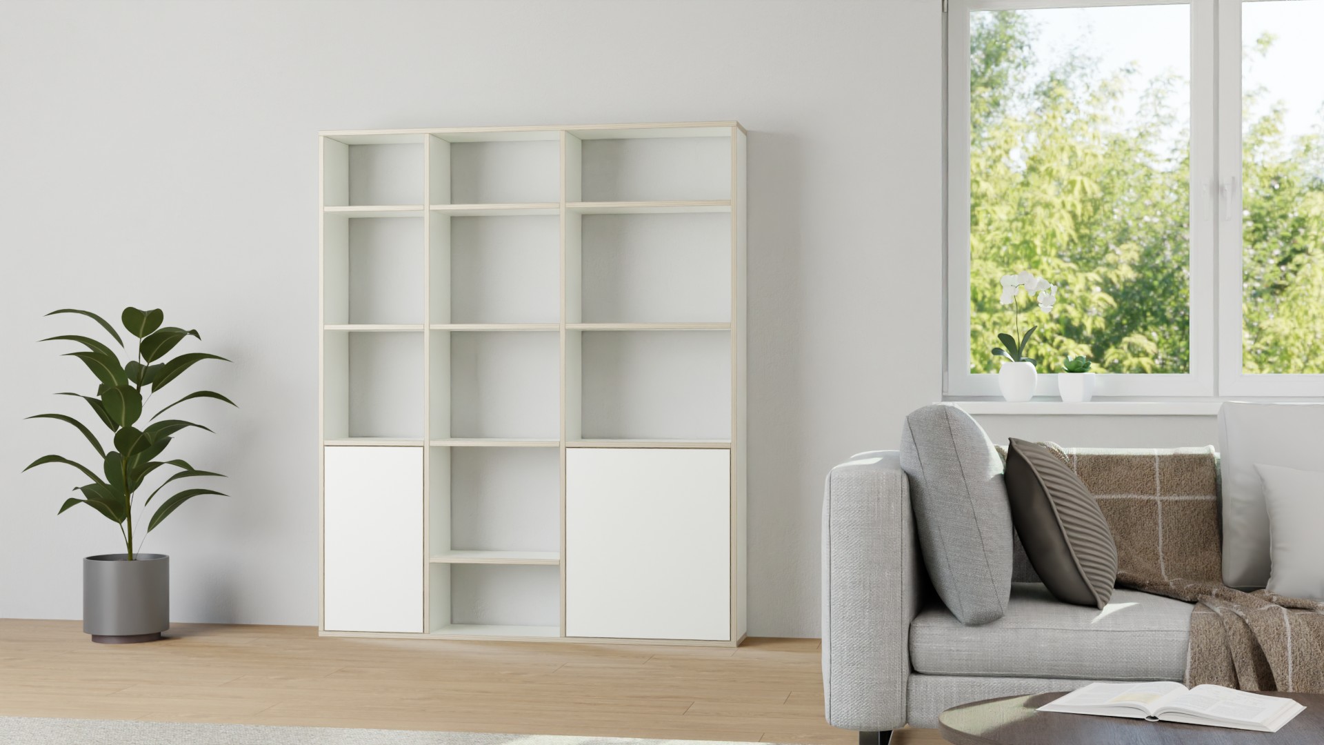 Regalsystem mit Türen Premium Dekore