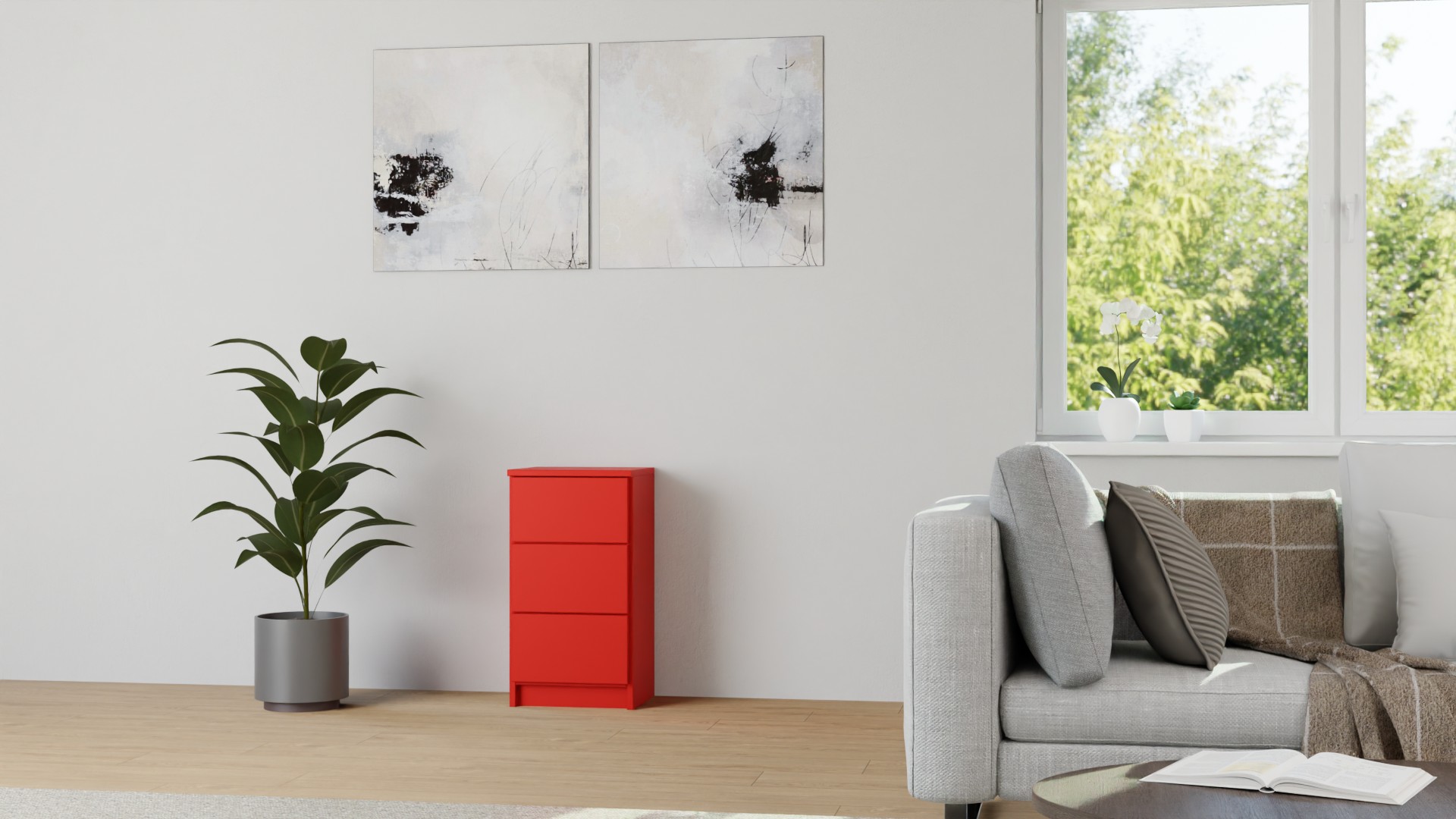 Stylishes Sideboard MDF Lackiert