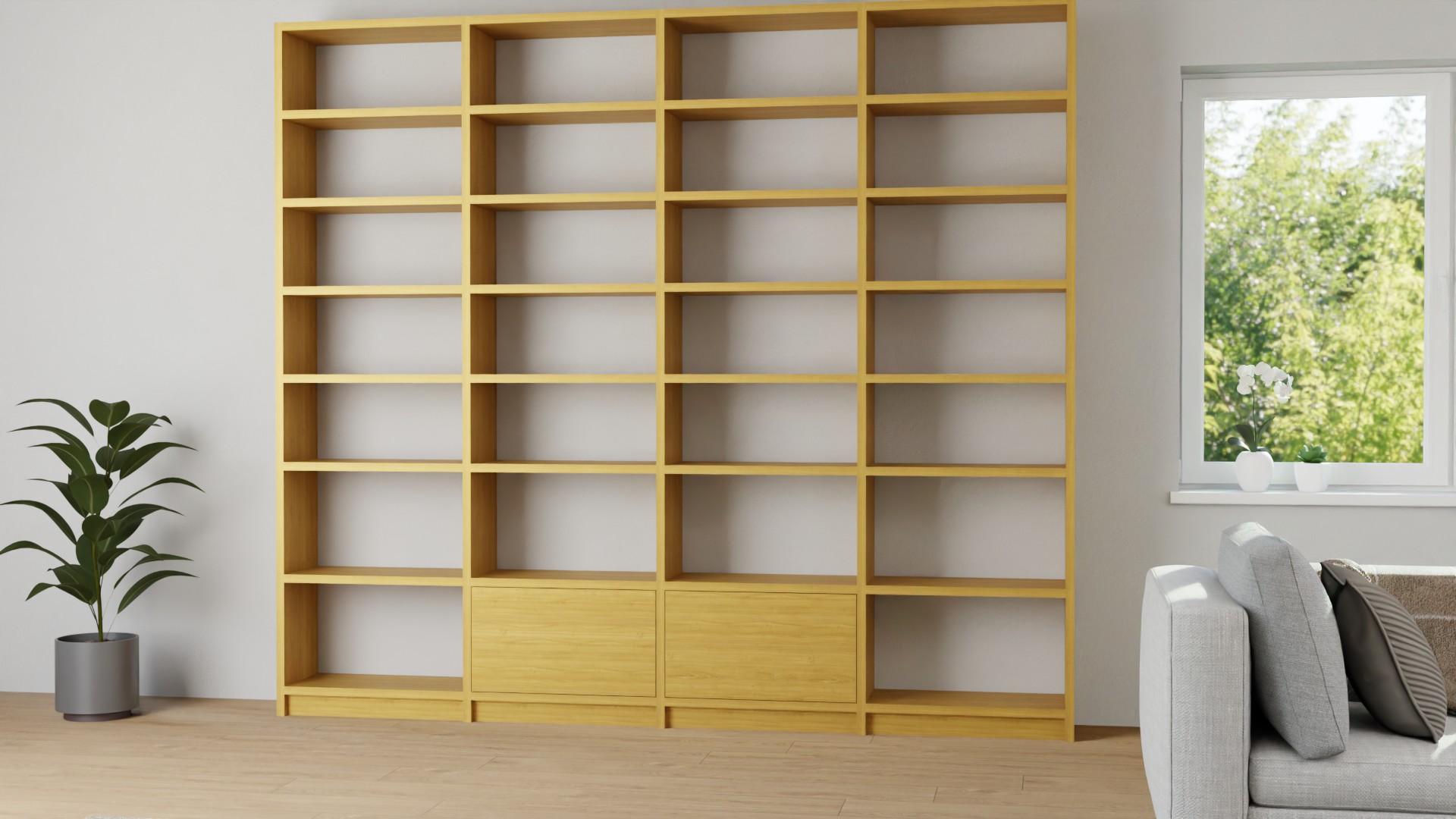 Massivholz Regalsystem Kirsche (europäisch)