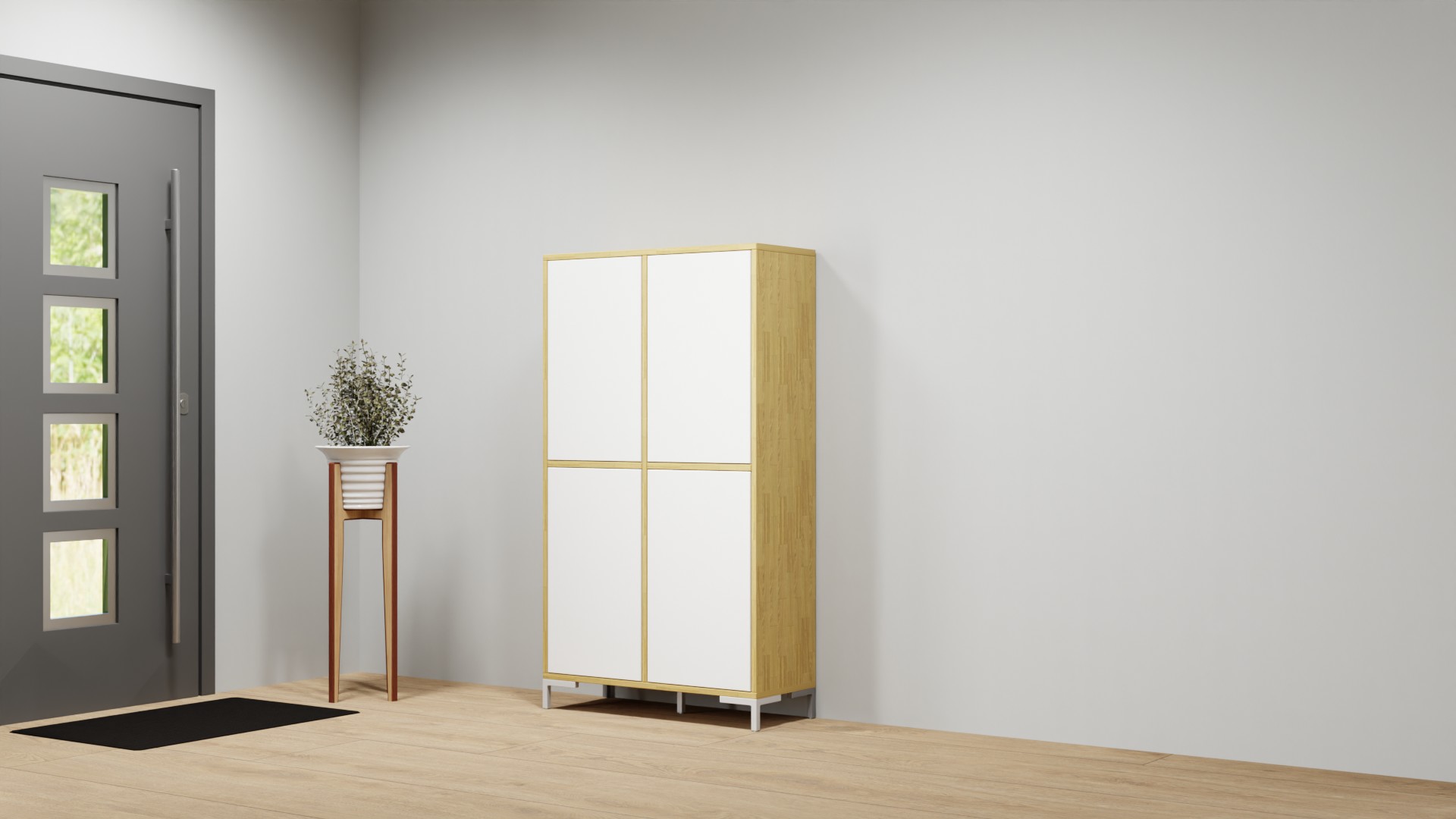 Flurkommode nach Maß Eiche