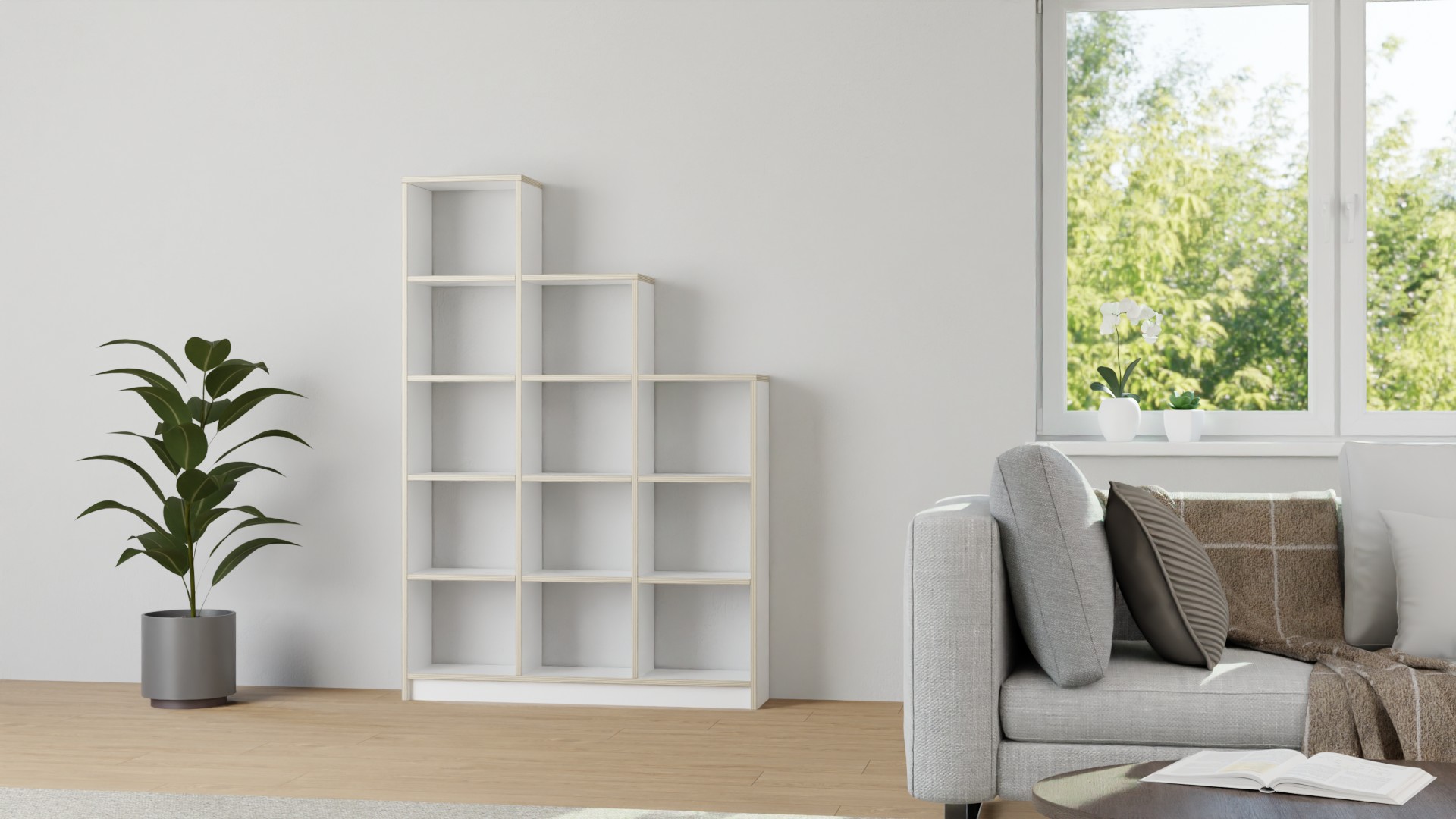 Raumteiler aus Multiplex Multiplex