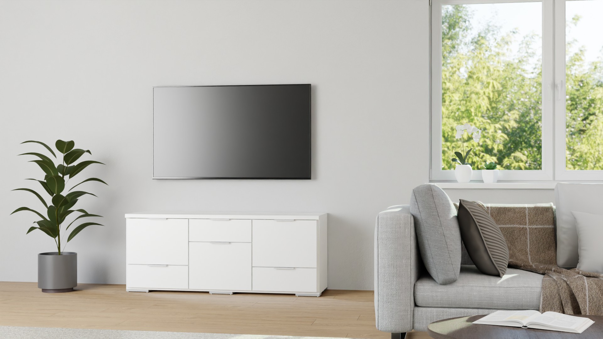 TV Sideboard nach Maß – kostenloses Magazin MDF Beschichtet
