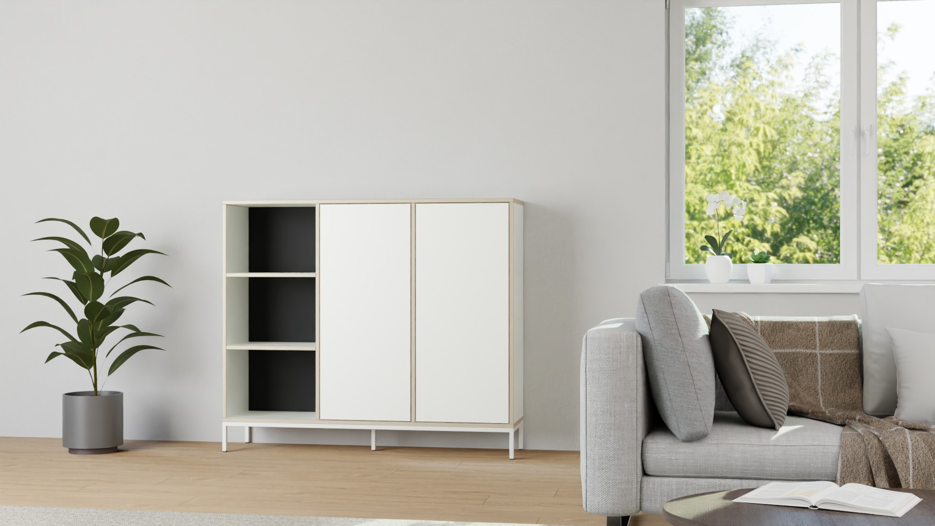 Schlichter Aktenschrank Premium Dekore