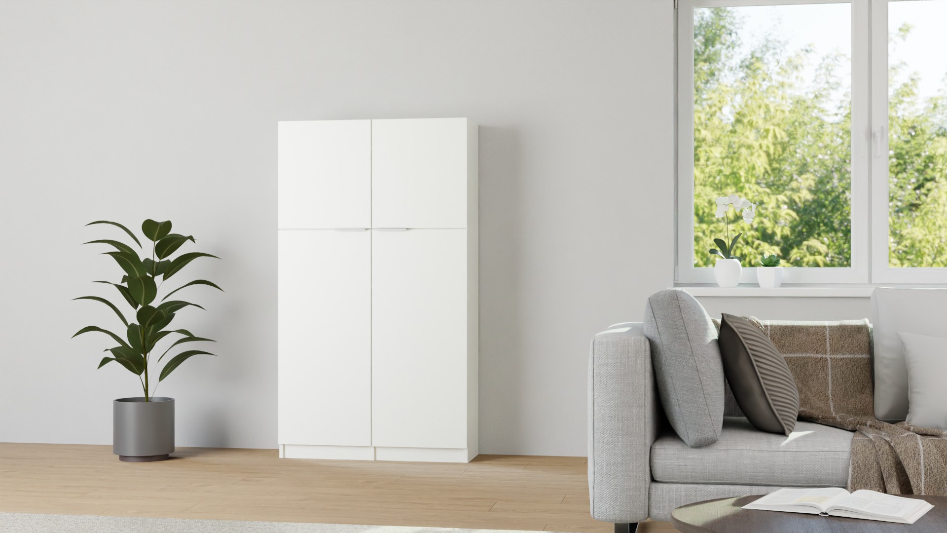 30cm tiefer Kleiderschrank Premium Dekore