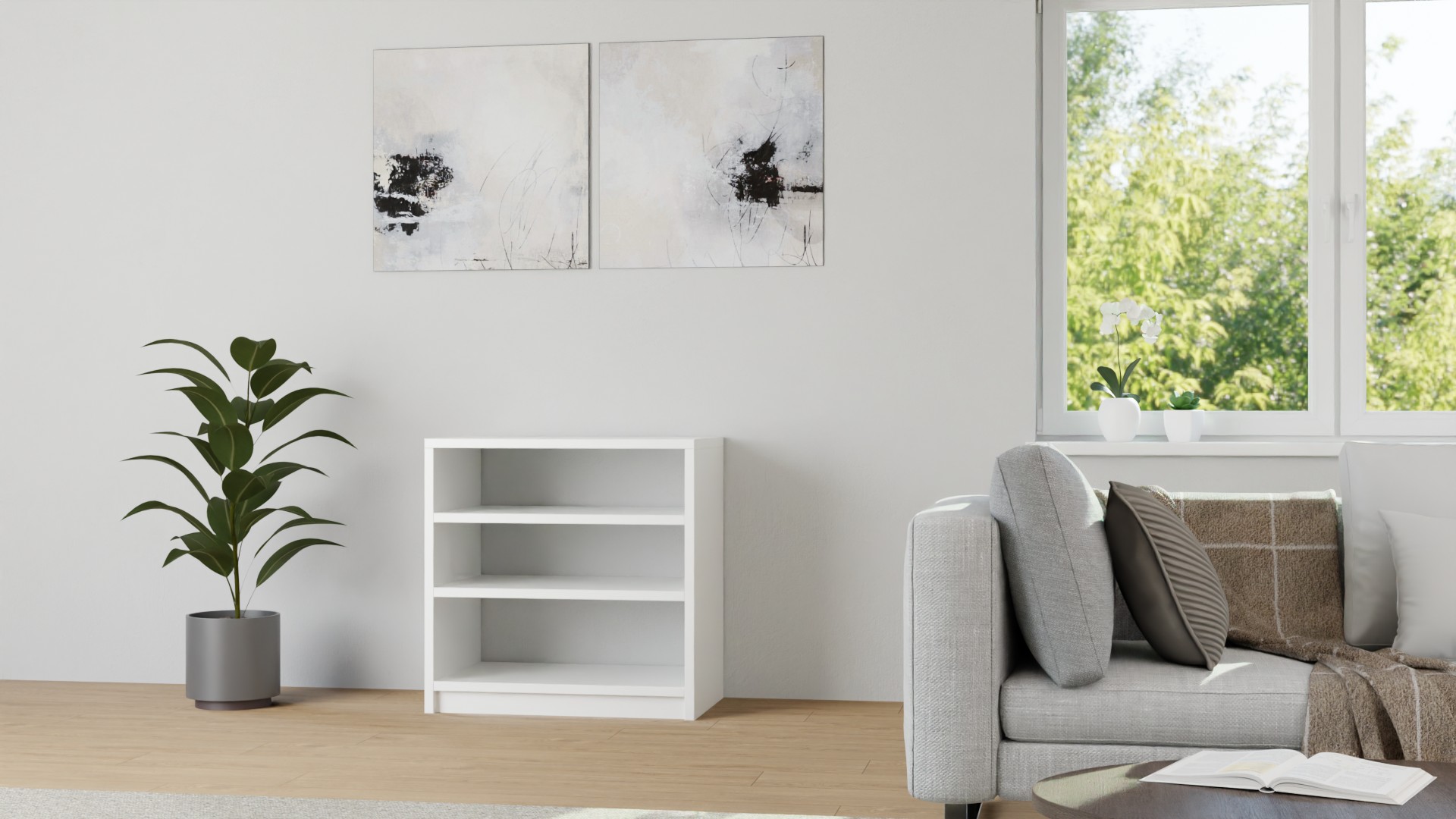 Hifi Rack weiß MDF Beschichtet