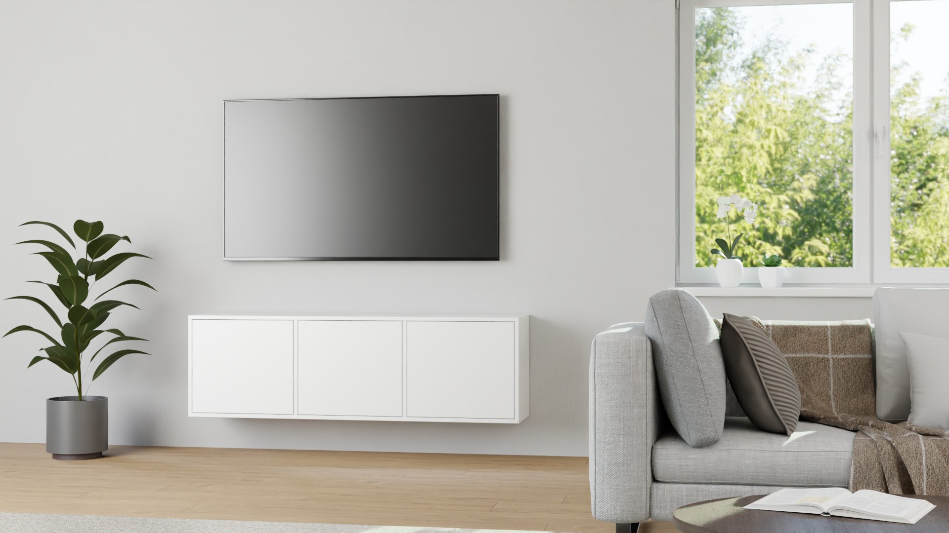 Hänge Sideboard – kostenlose Holzmuster MDF Beschichtet