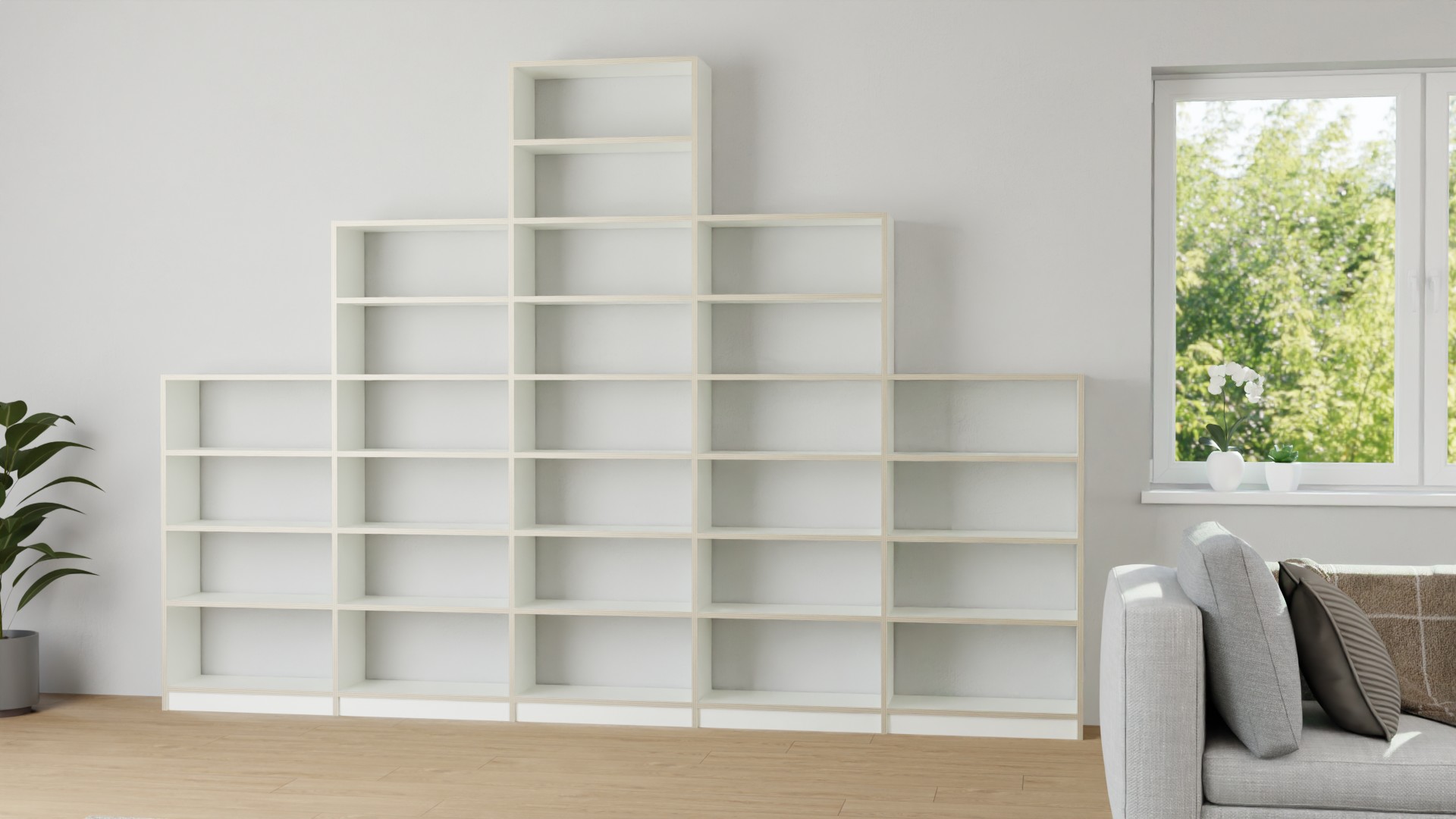 Stufenregal nach Maß Premium Dekore