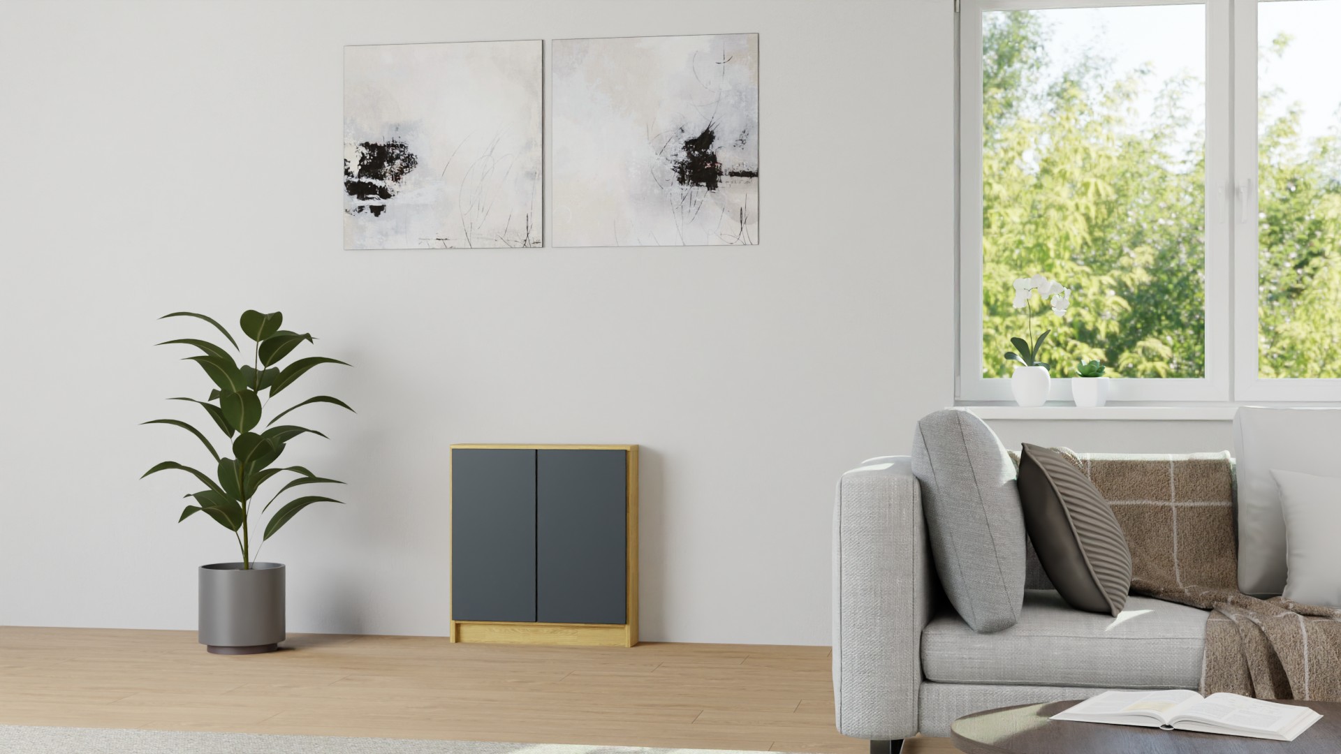 Kleines Regal nach Maß Eiche