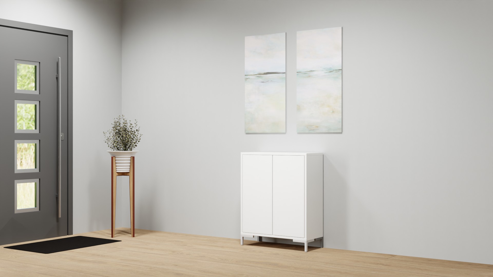 Beistellschrank mit Flügeltüren nach Maß MDF Beschichtet