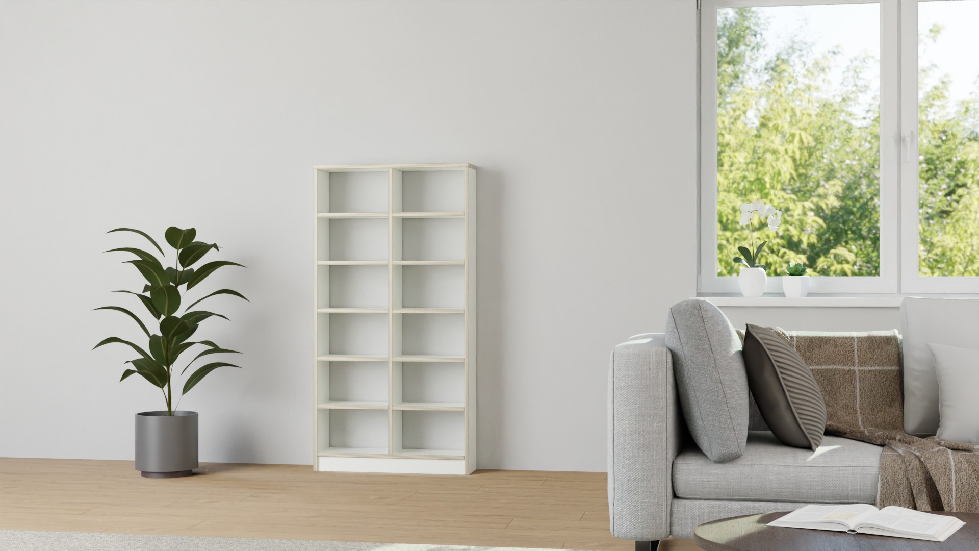 Schlichtes DVD Regal nach Maß Premium Dekore