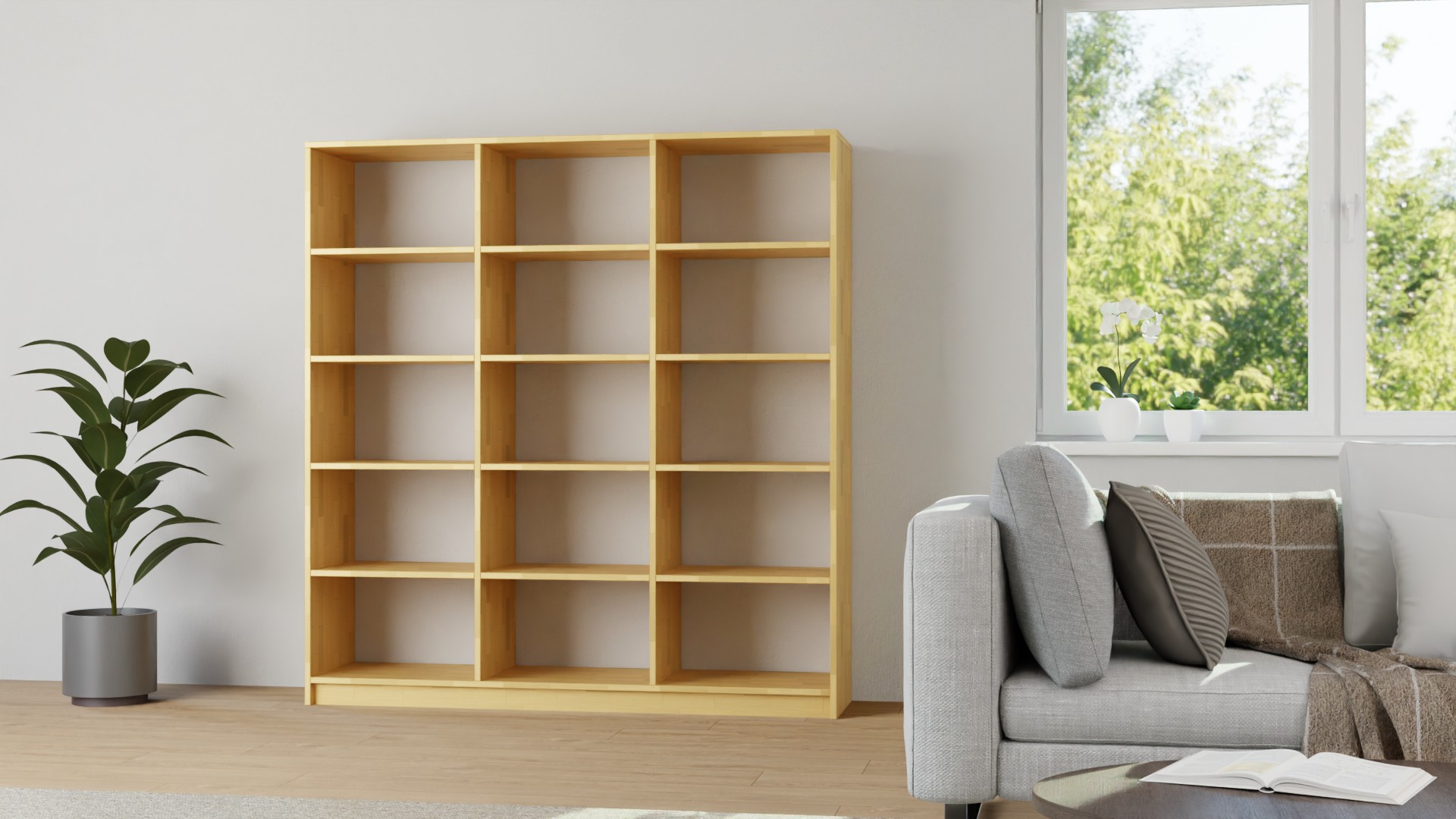 Raumteiler Regal Buche