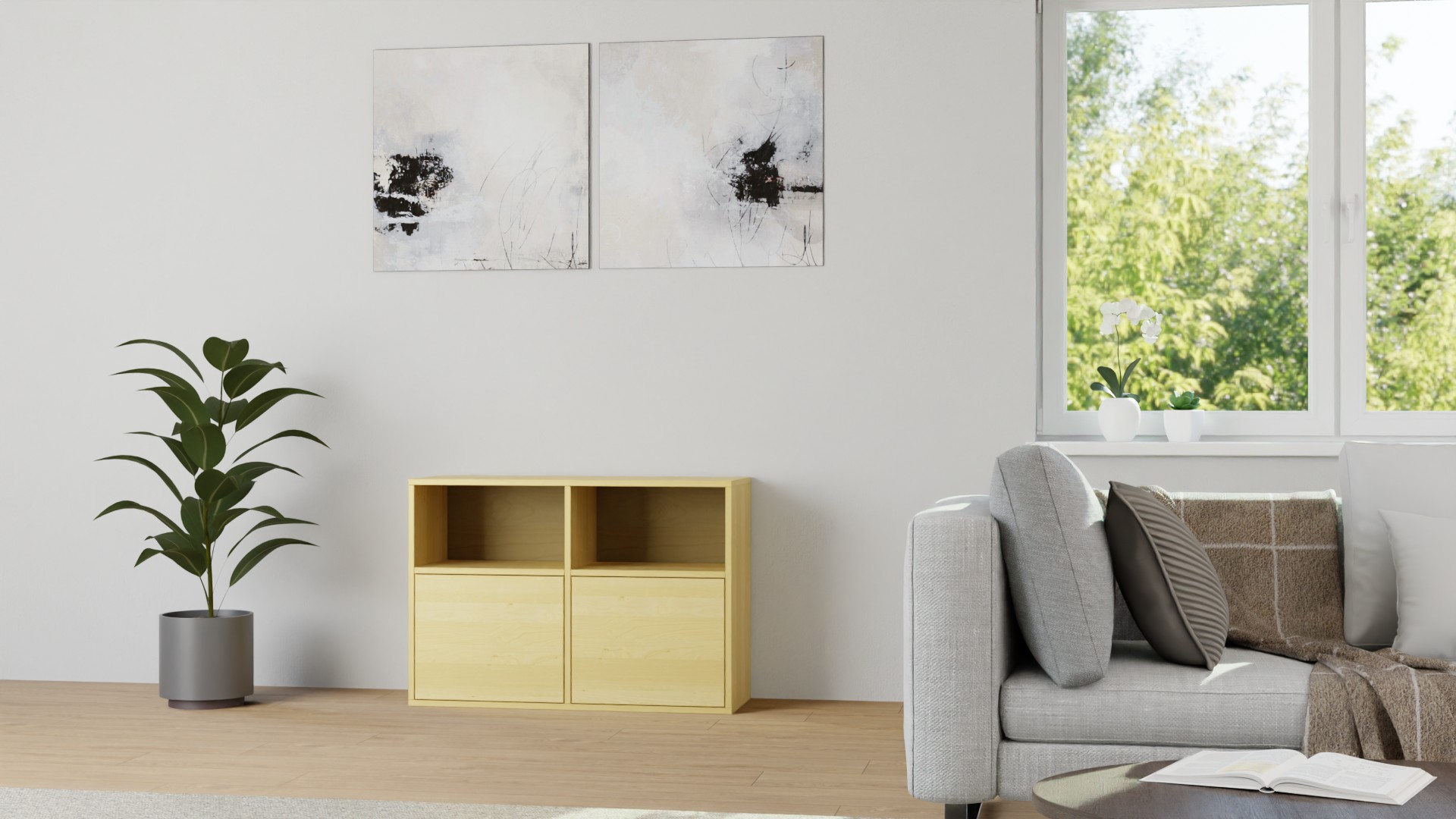 Sideboard aus Birke nach Maß Birke