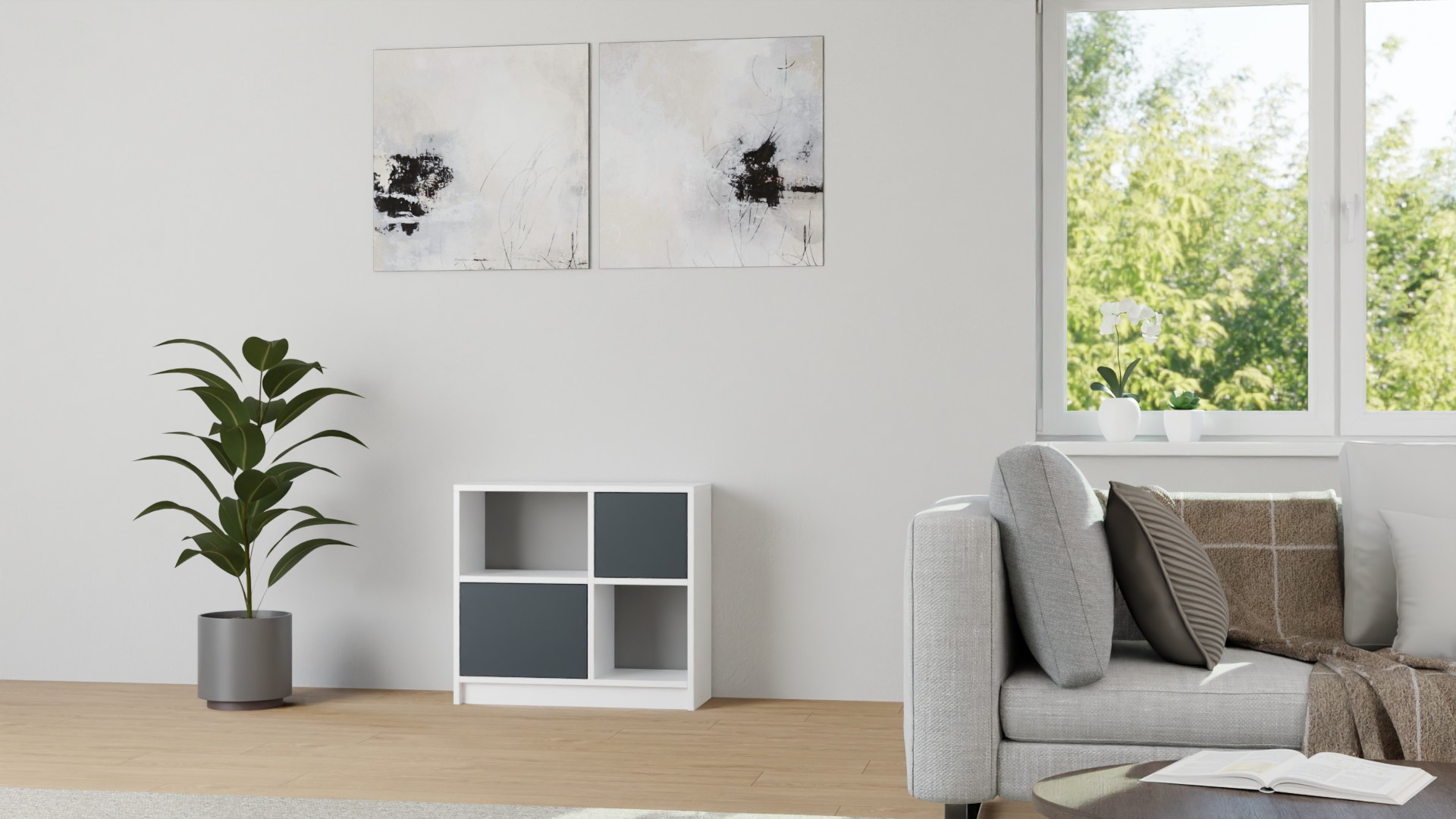 Stylisher Regalwürfel nach Maß MDF Lackiert