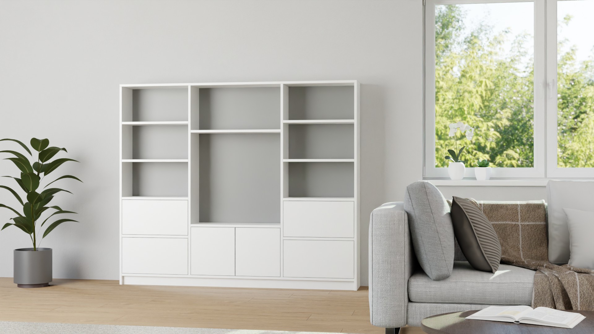 TV Regal nach Maß von Pickawood MDF Beschichtet