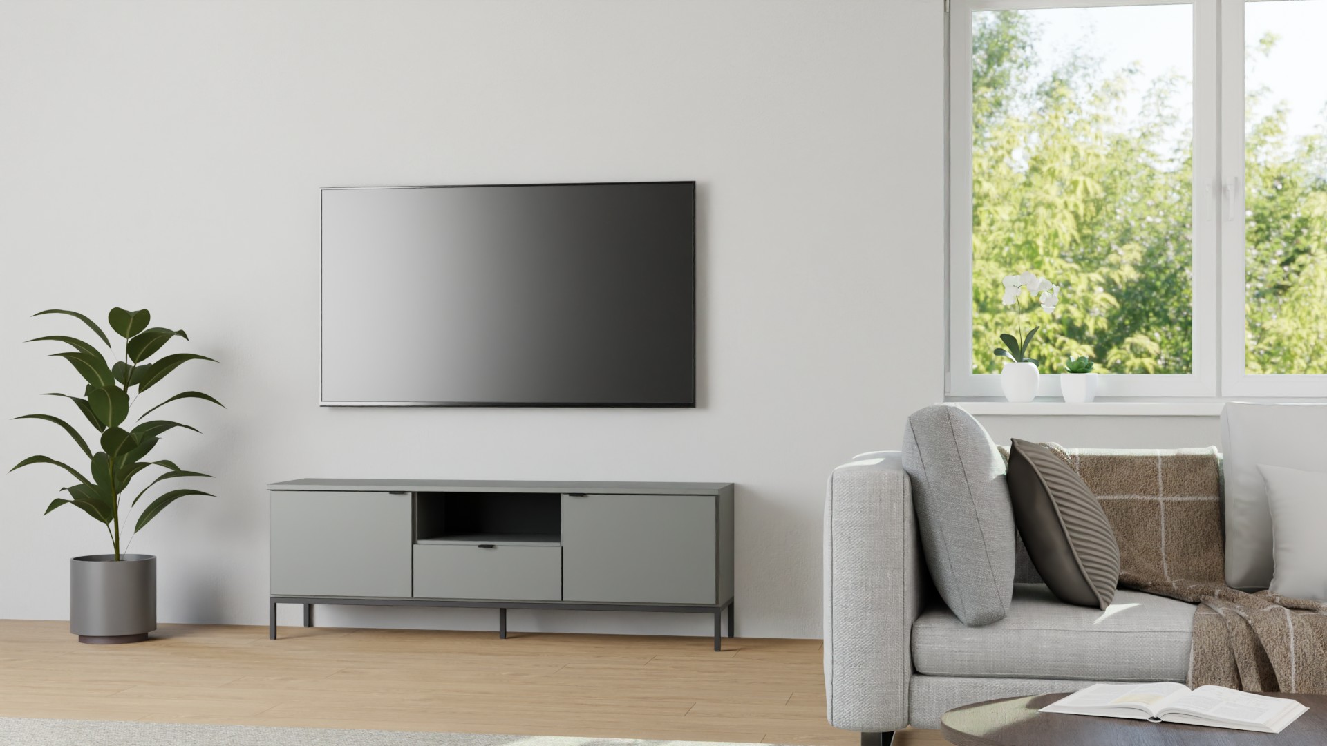 TV Möbel MDF Lackiert