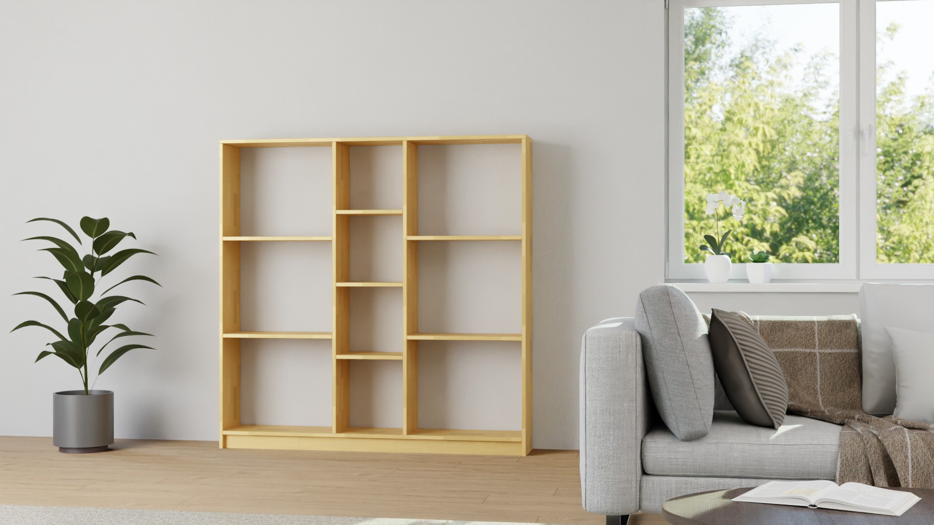 Modernes Bücherregal Buche