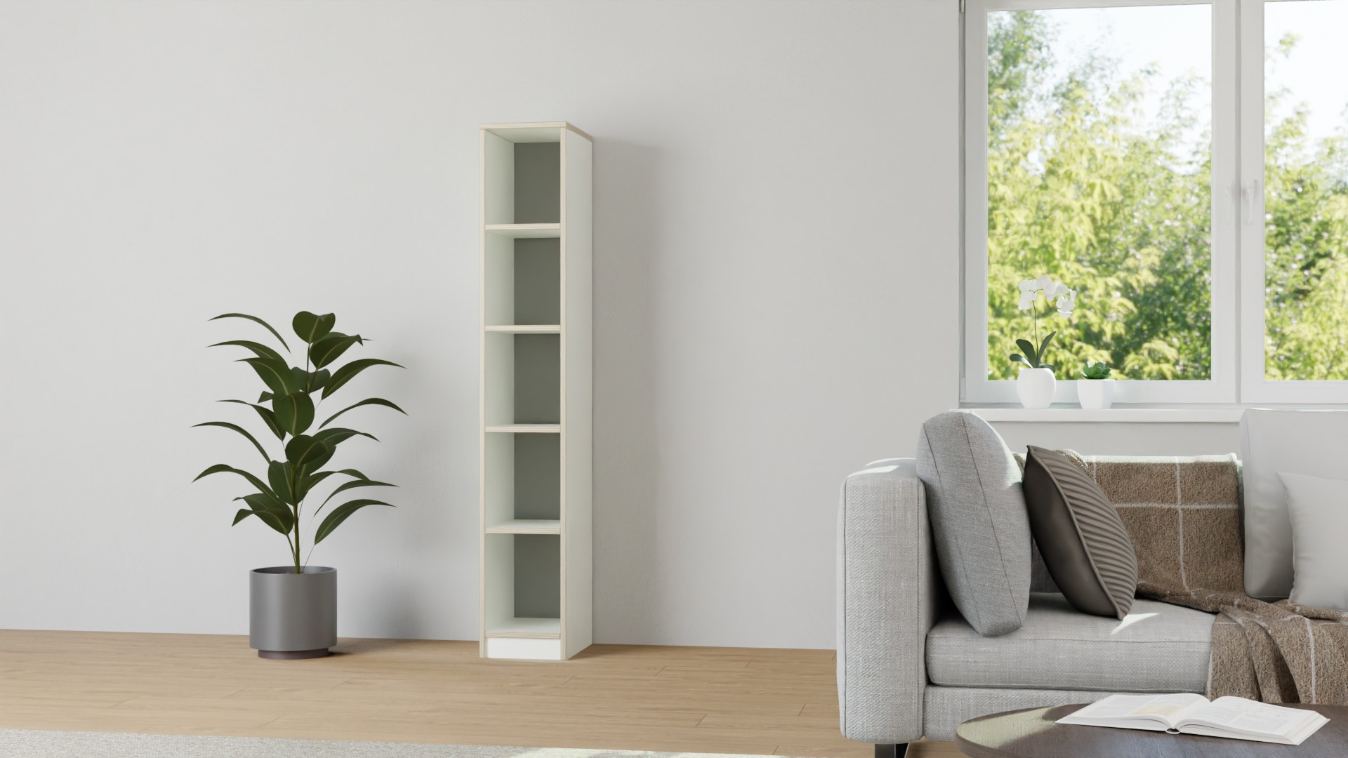 Schmales Regal 40 cm tief Premium Dekore