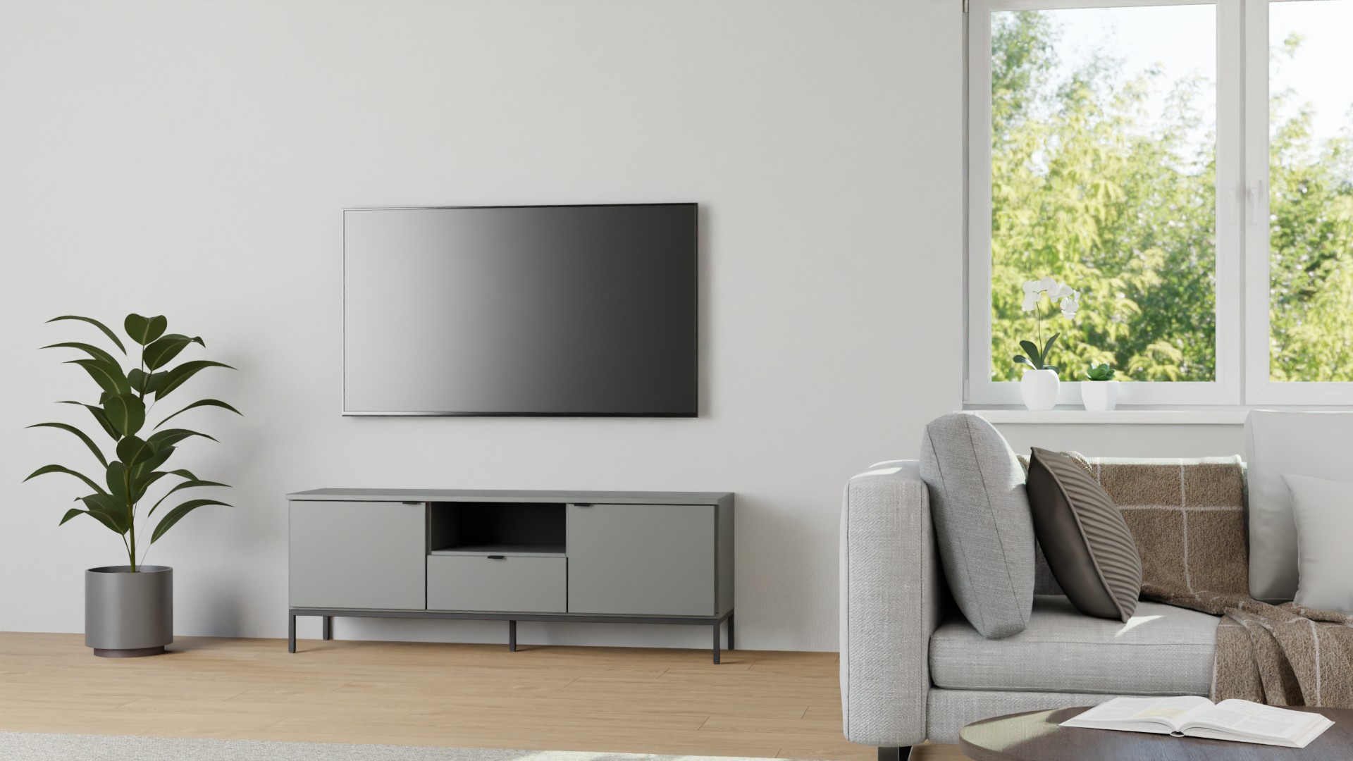 TV Möbel MDF Lackiert