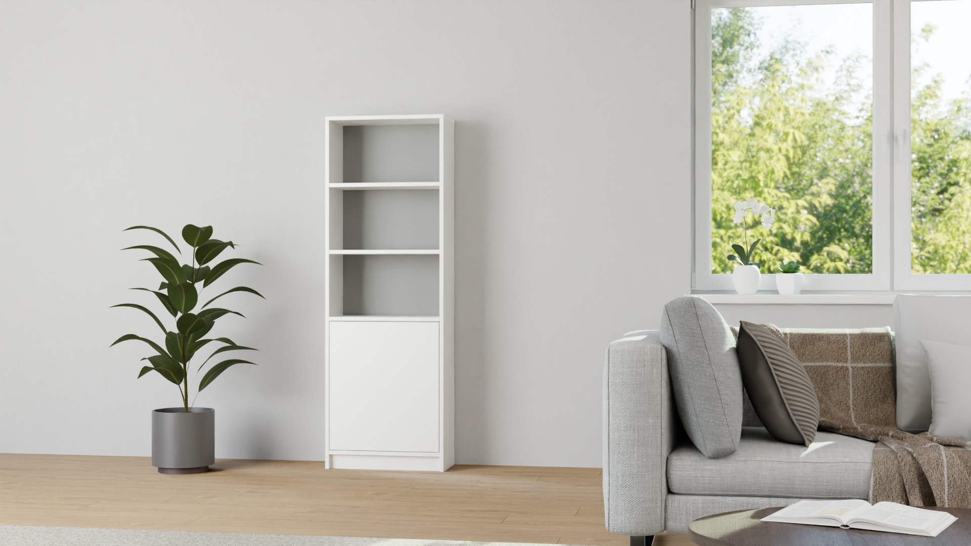 Schmales Regal MDF Beschichtet