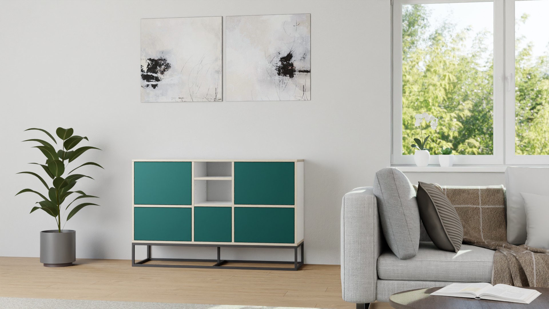 Elegantes Pickawood Sideboard Multiplex