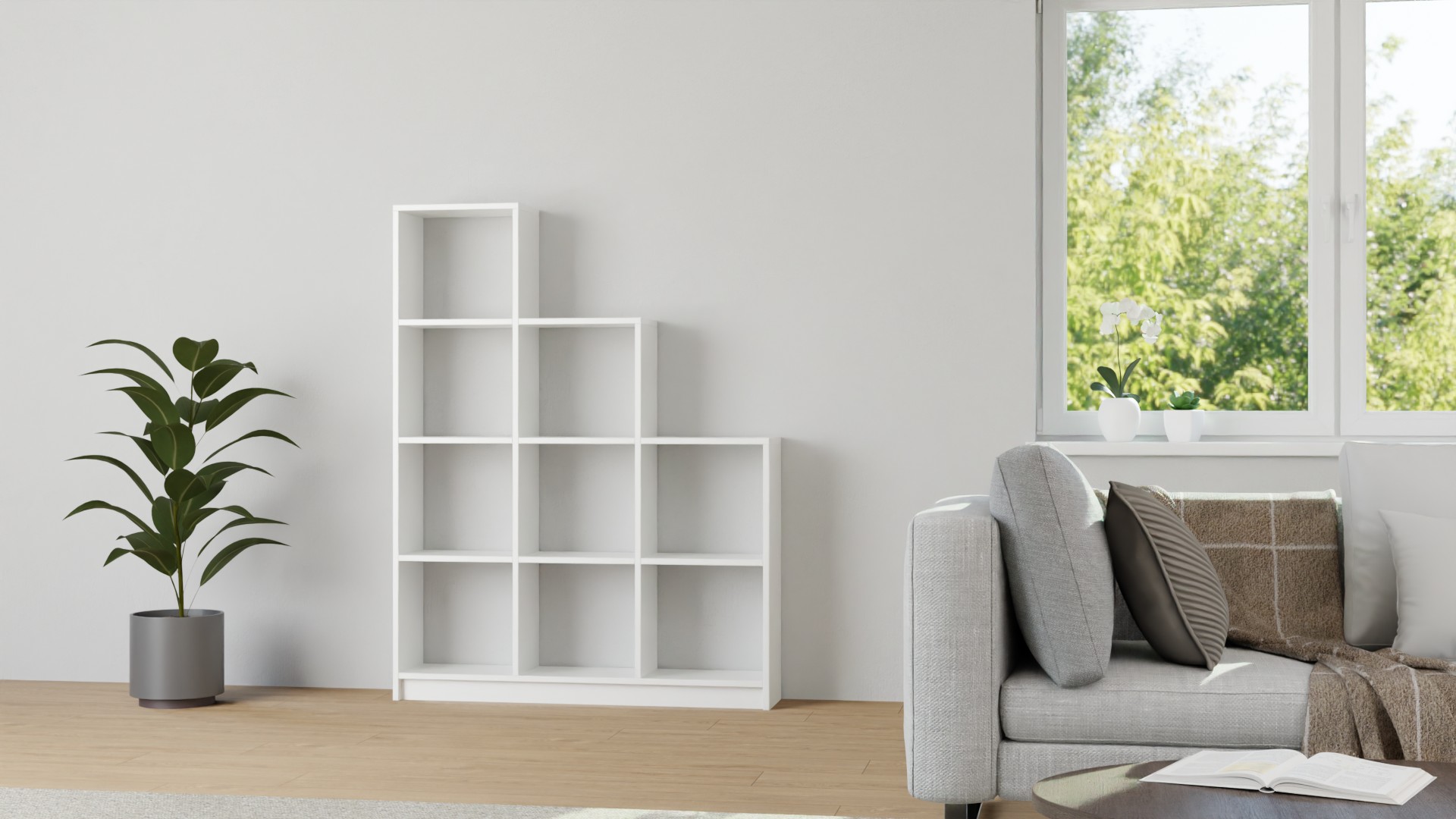 Stufenregal nach Maß MDF Beschichtet