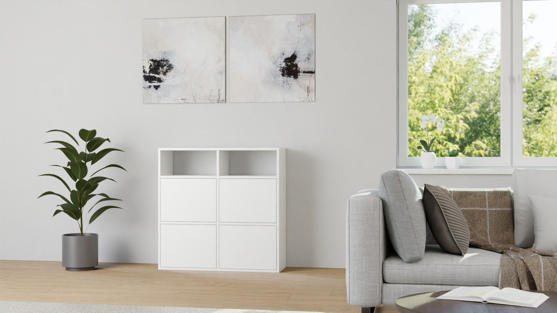 Modernes Highboard nach Maß – diverse Materialien MDF Beschichtet