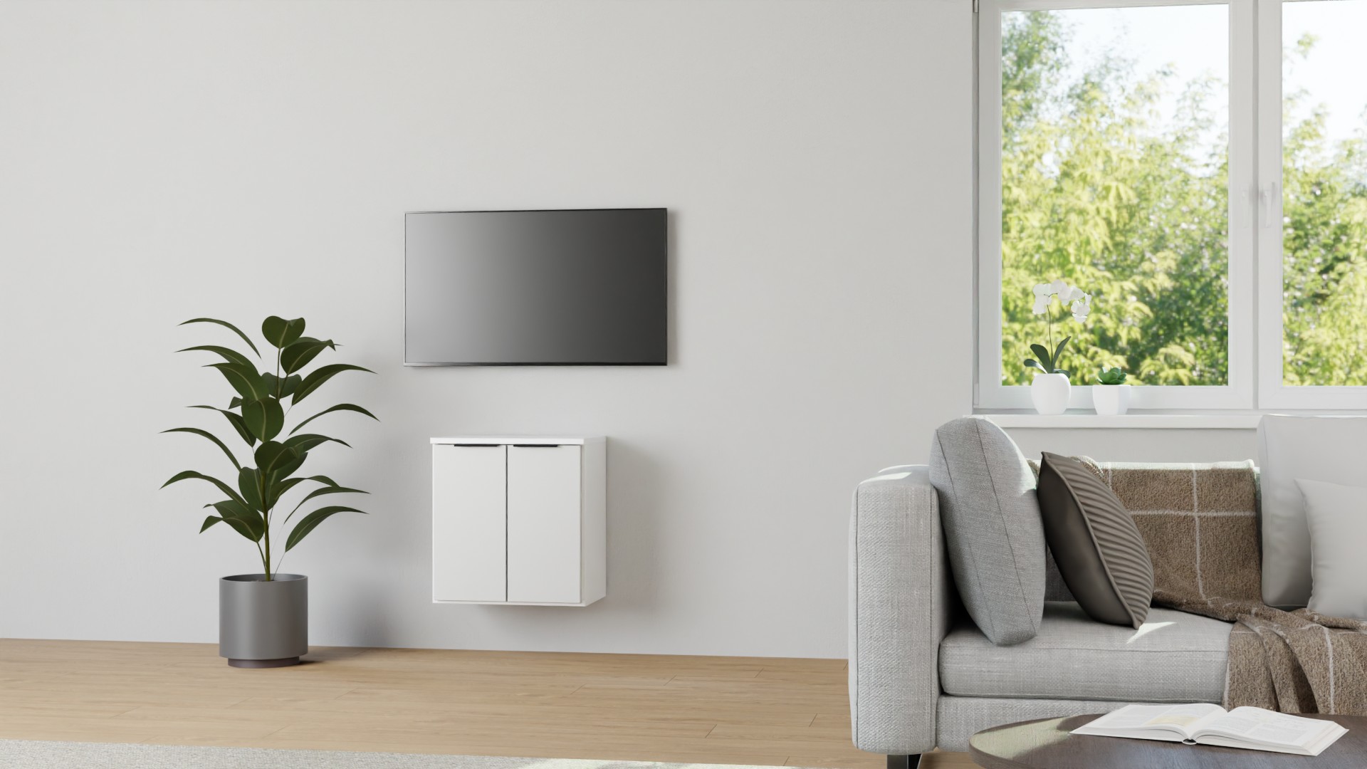 Badezimmer-Hängeschrank MDF Lackiert