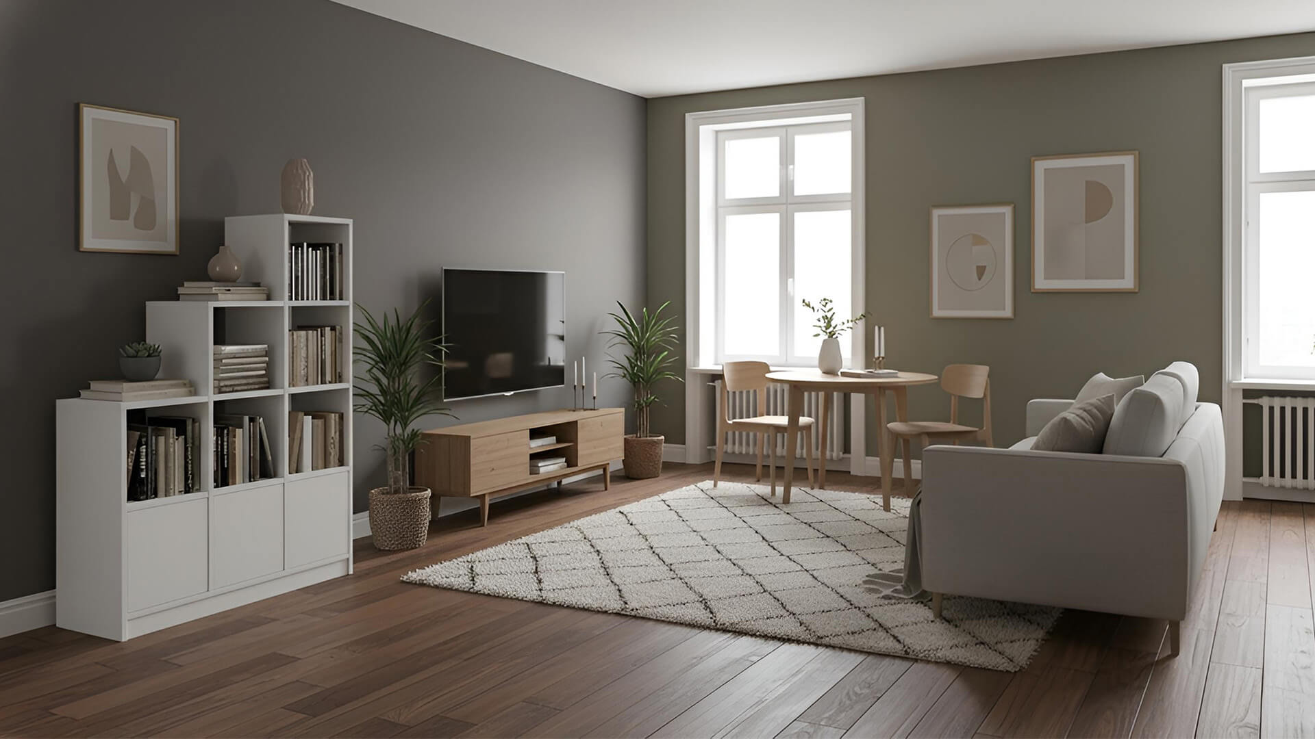 Weißes Regal 40 cm tief MDF Beschichtet