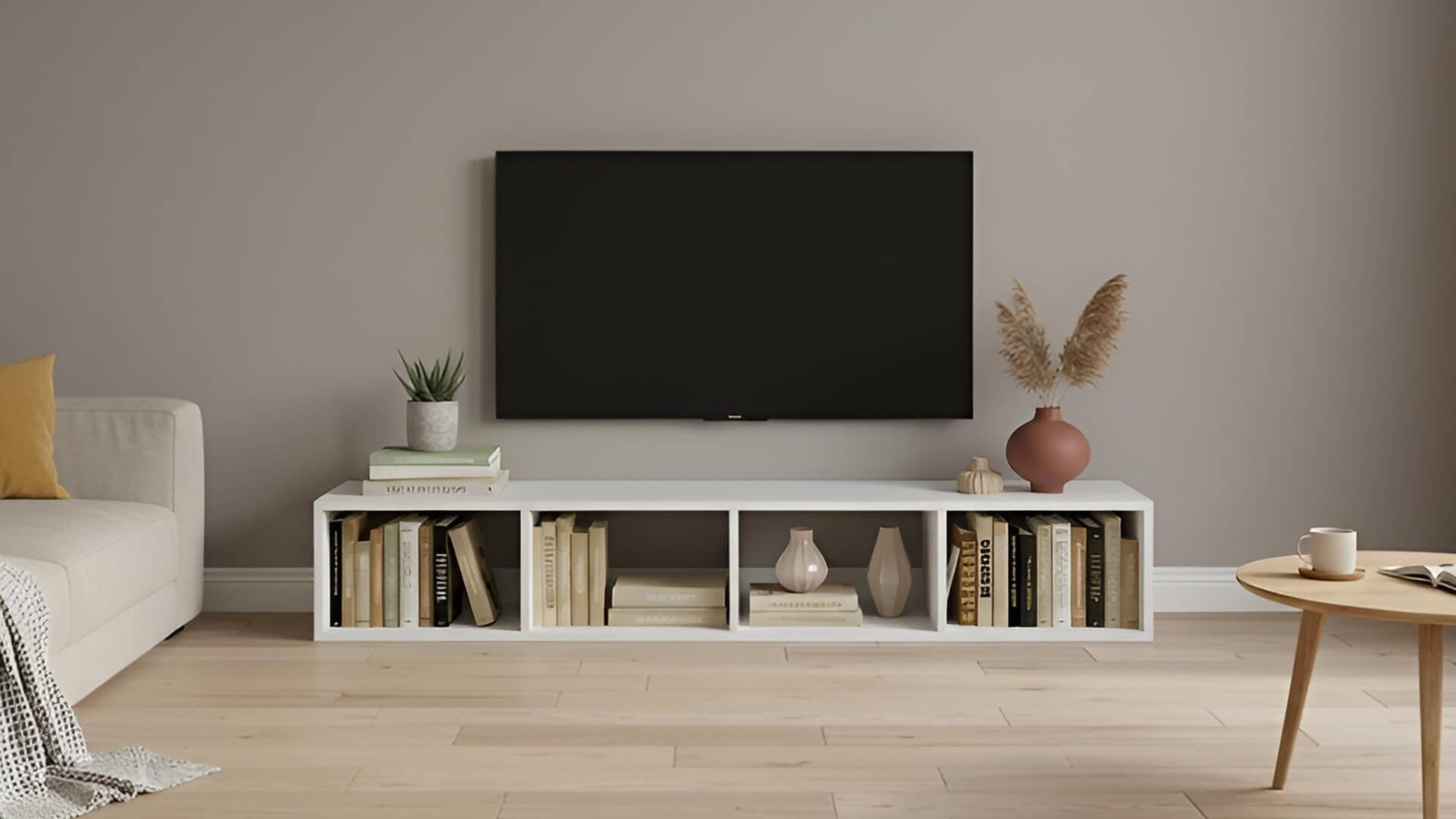 Offenes Lowboard nach Maß – diverse Materialien MDF Beschichtet