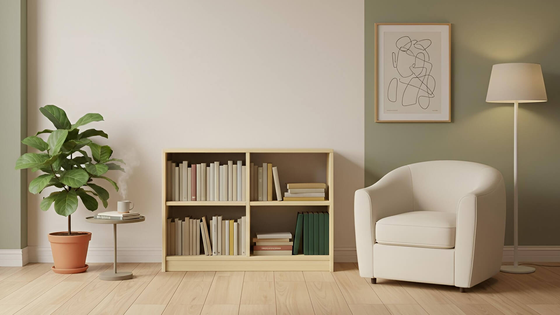 Kleines Regal aus Massivholz Ahorn (europäisch)