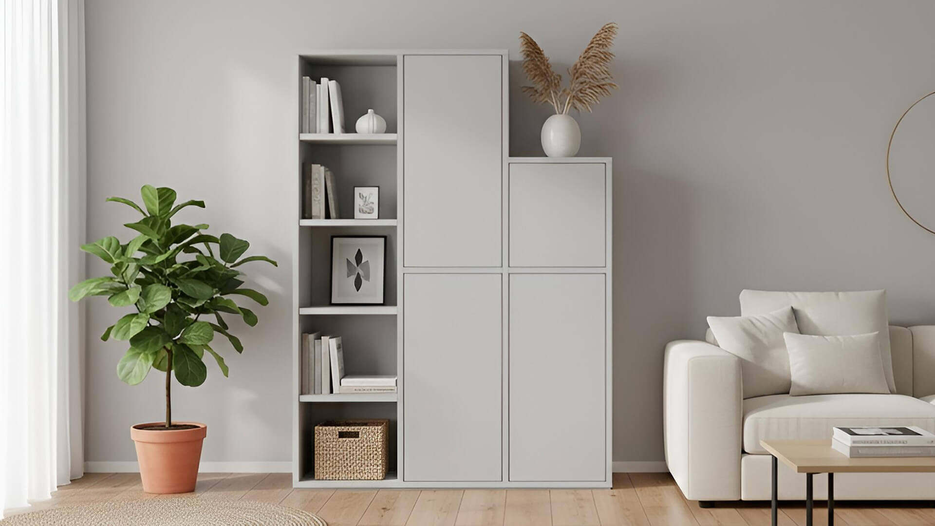 Regalsystem mit Türen Premium Dekore