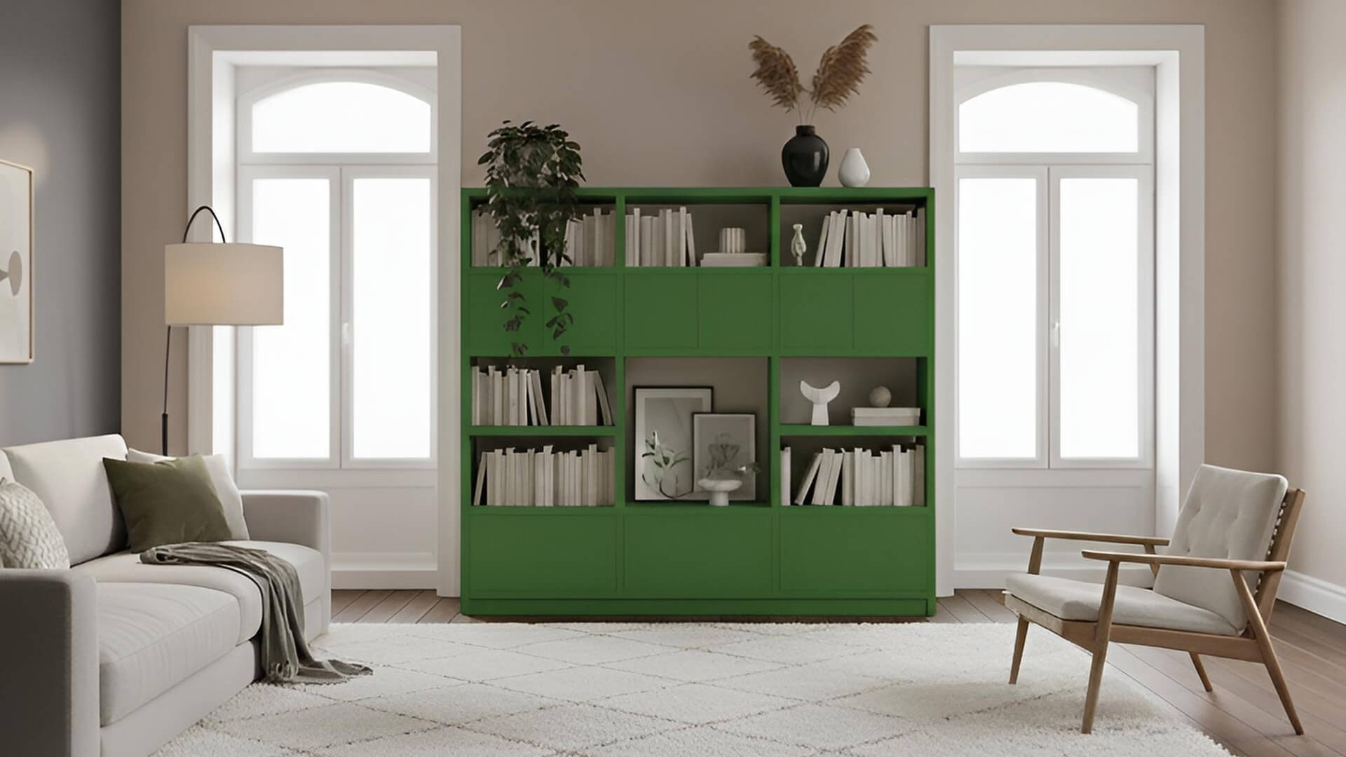 Großes Regal MDF Lackiert