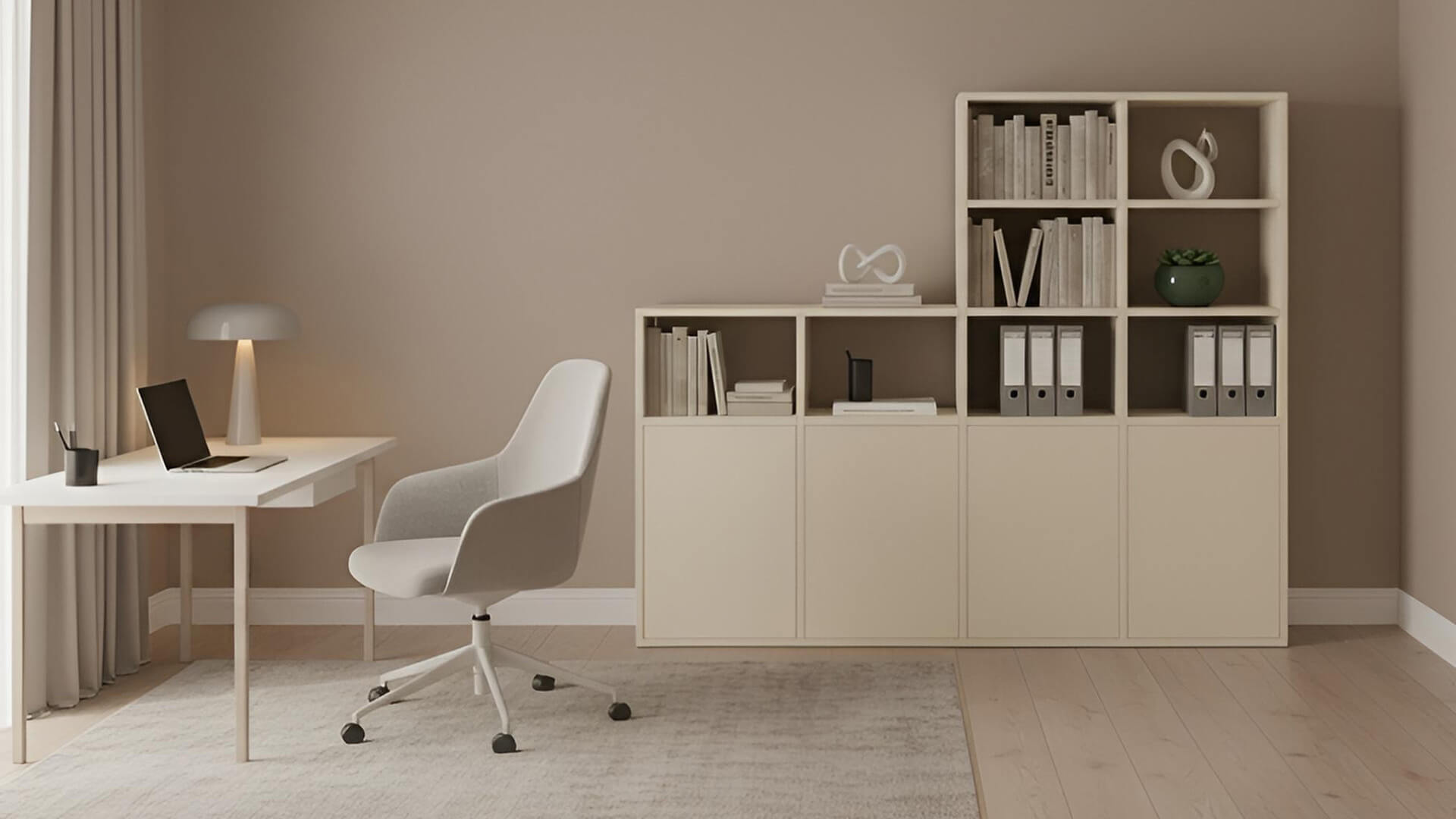 Büroregal nach Maß - Büroschrank mit vielen Optionen Premium Dekore