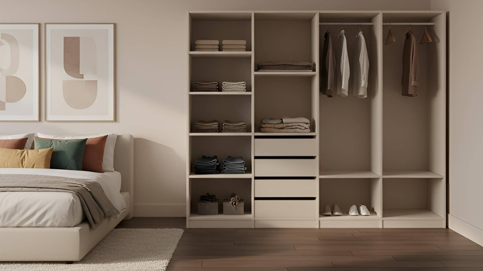 Schlafzimmer-Kleiderschranksystem Premium Dekore