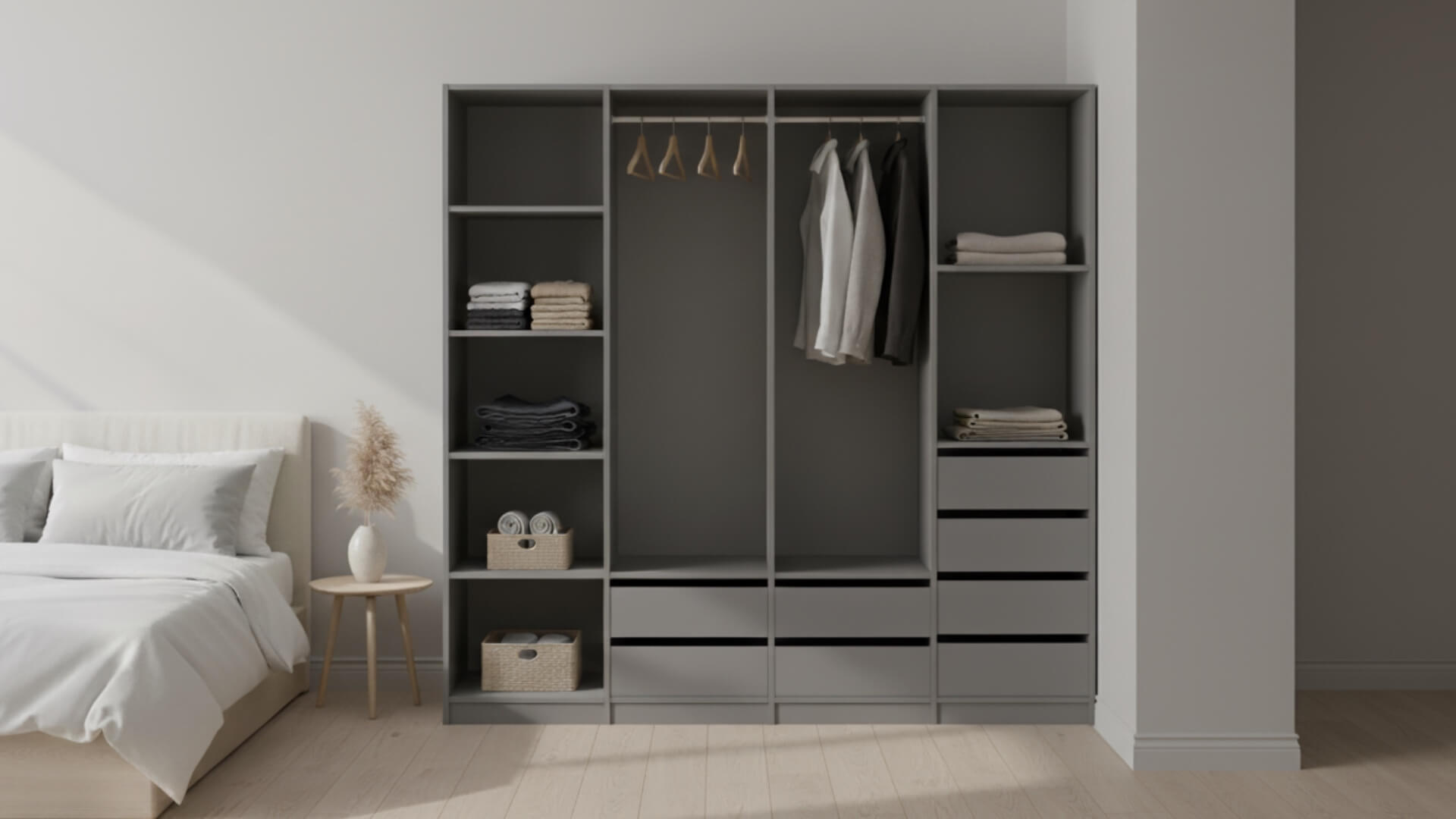 Ankleide Kleiderschranksystem Premium Dekore