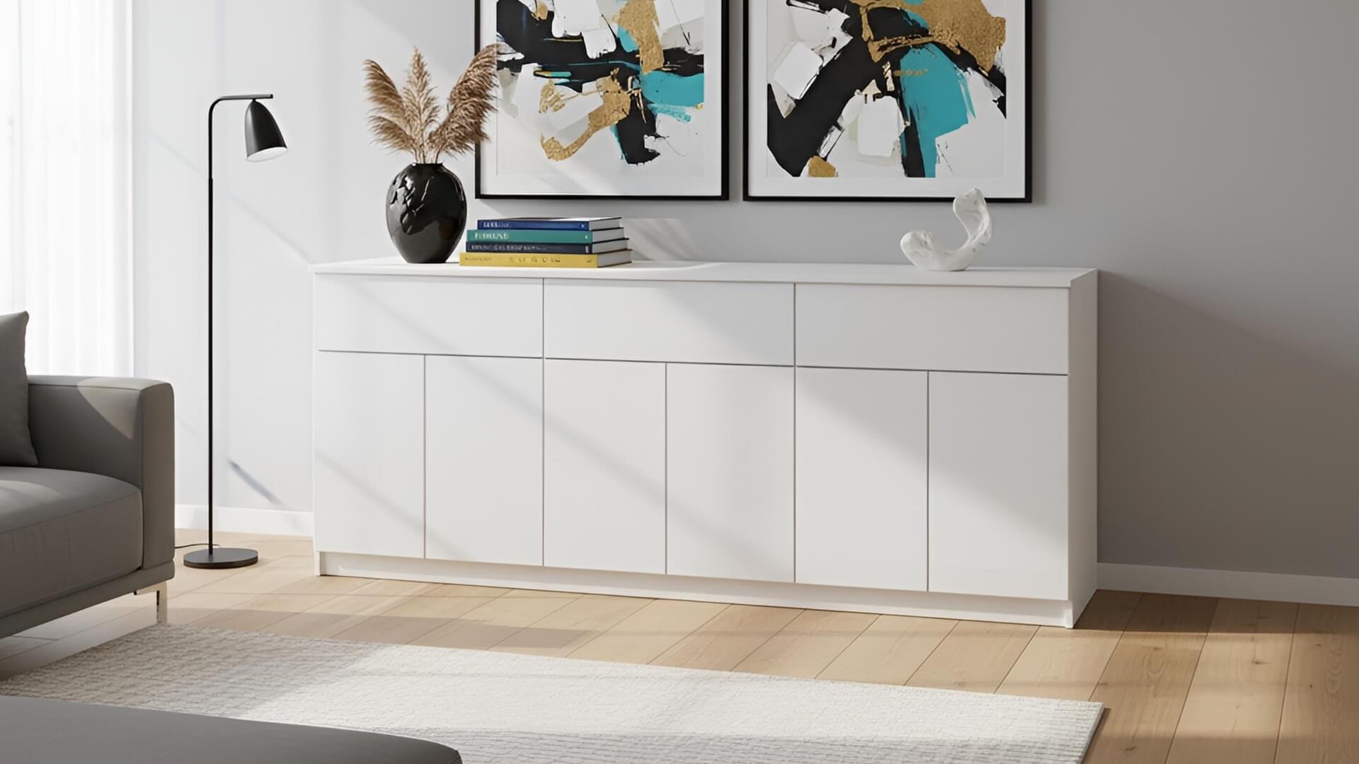 Weiße Kommode nach Maß MDF Beschichtet