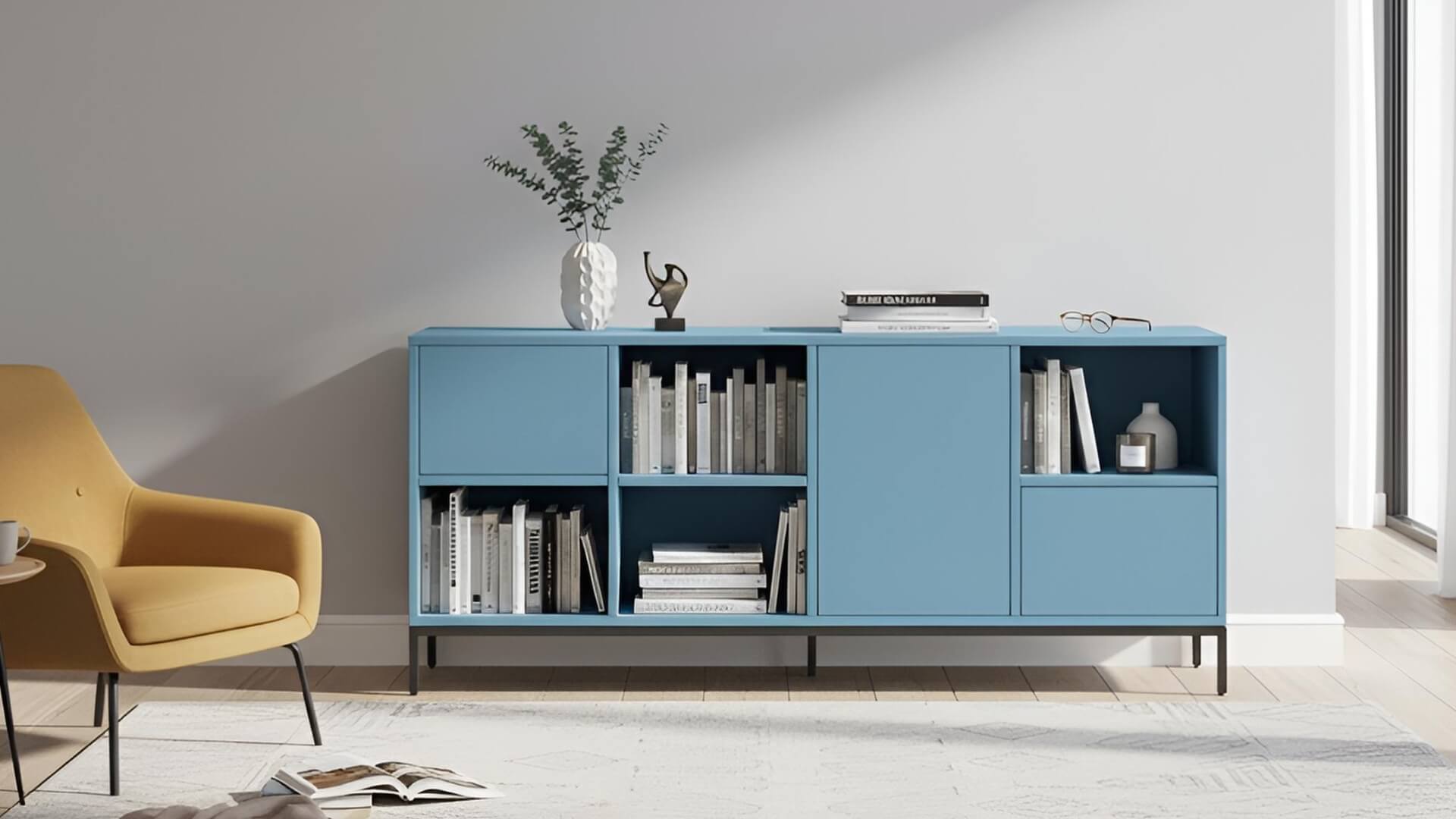 Farbiges Sideboard - Als Kommode o. Highboard mit vielen Optionen MDF Lackiert