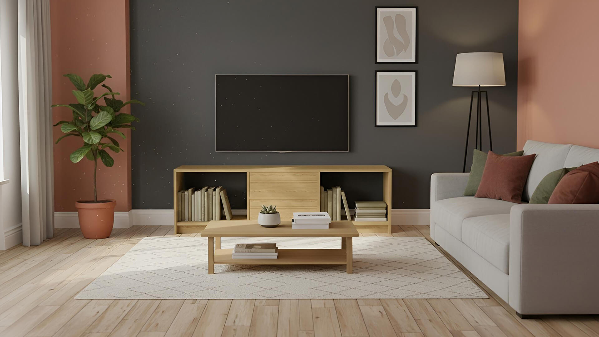 TV Schrank aus Massivholz von Pickawood Eiche