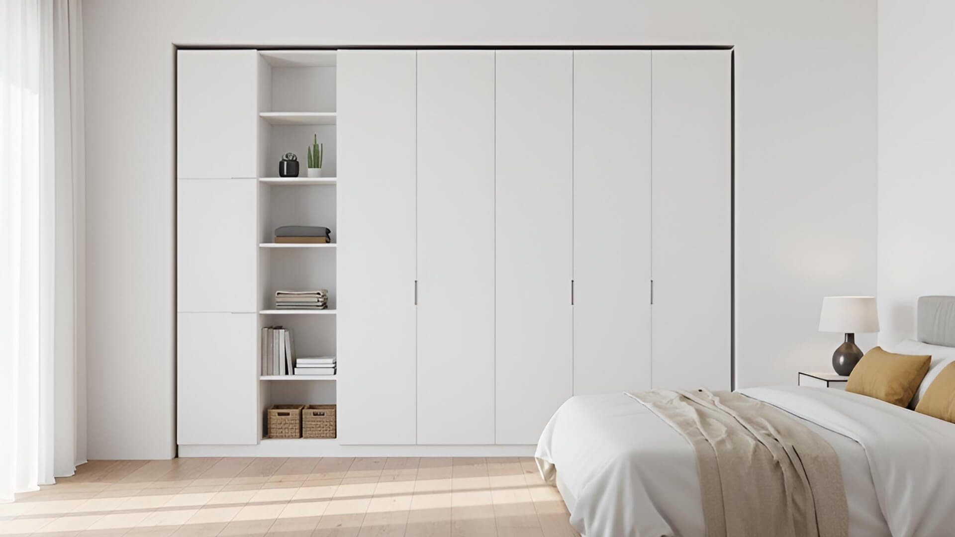 Weißer Kleiderschrank nach Maß Premium Dekore