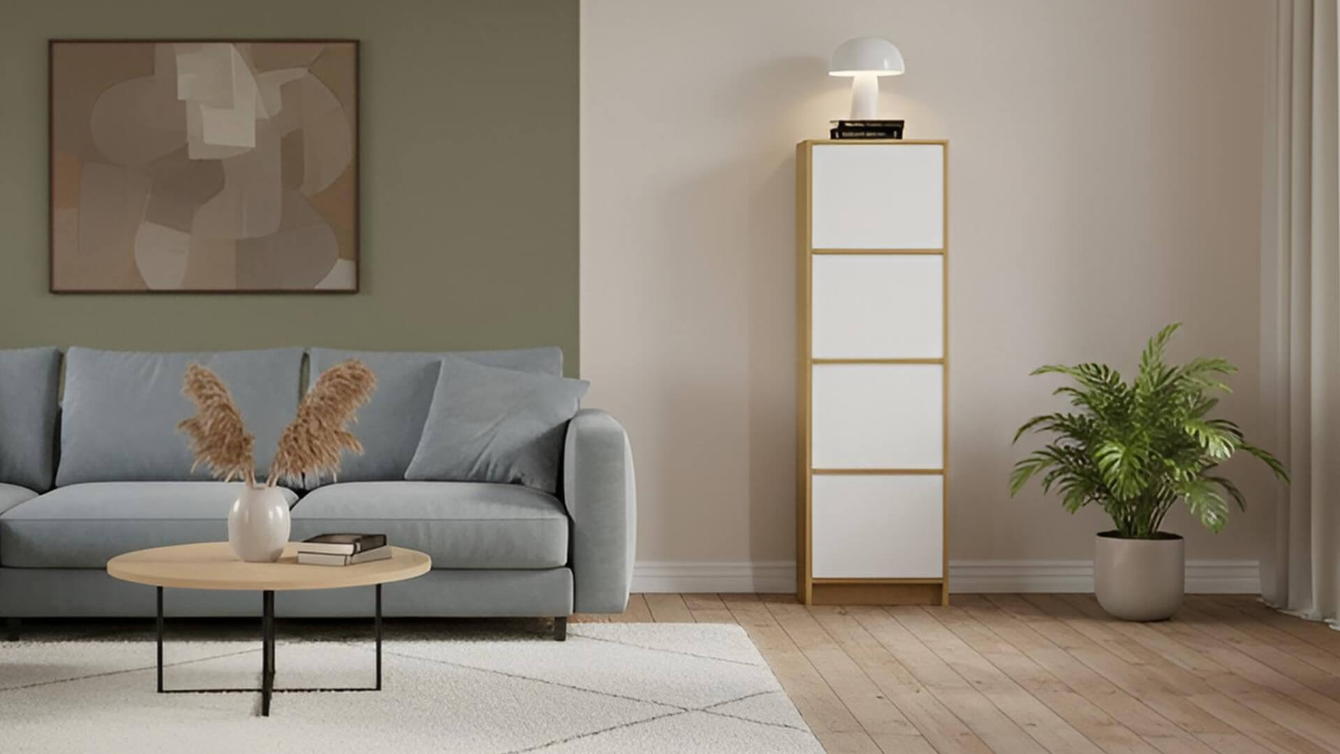 Maßgefertigtes Highboard Eiche