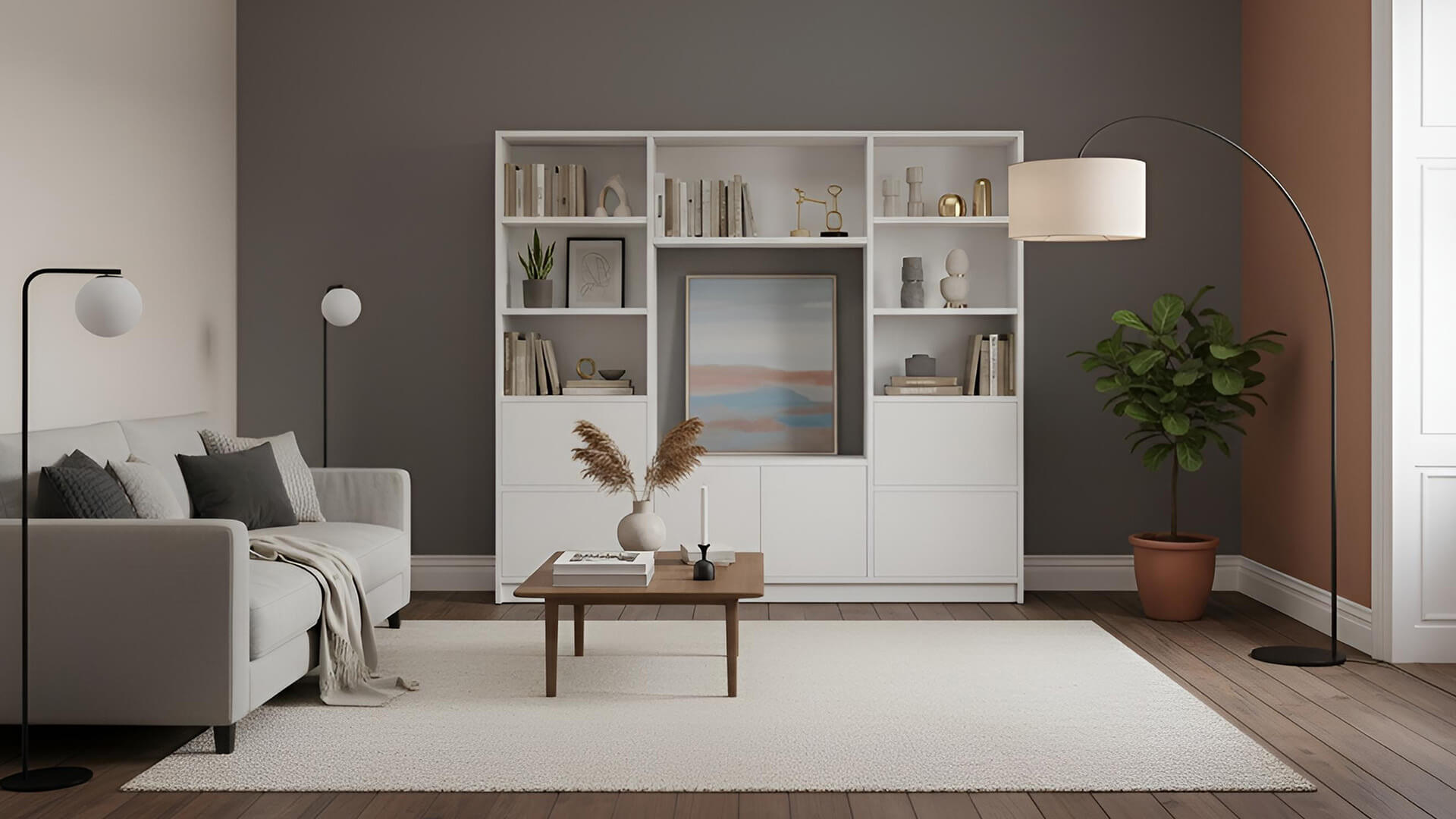 TV Regal nach Maß von Pickawood MDF Beschichtet