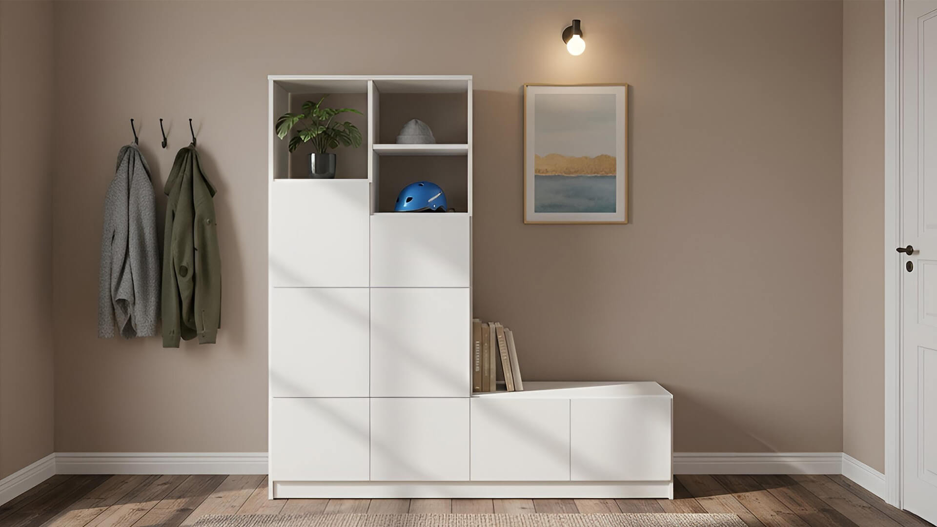 Modernes Regalsystem MDF Beschichtet