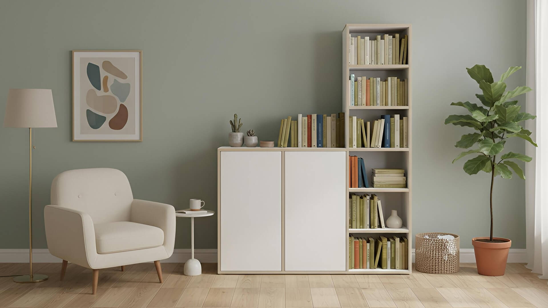 50 cm tiefes Regalsystem Multiplex