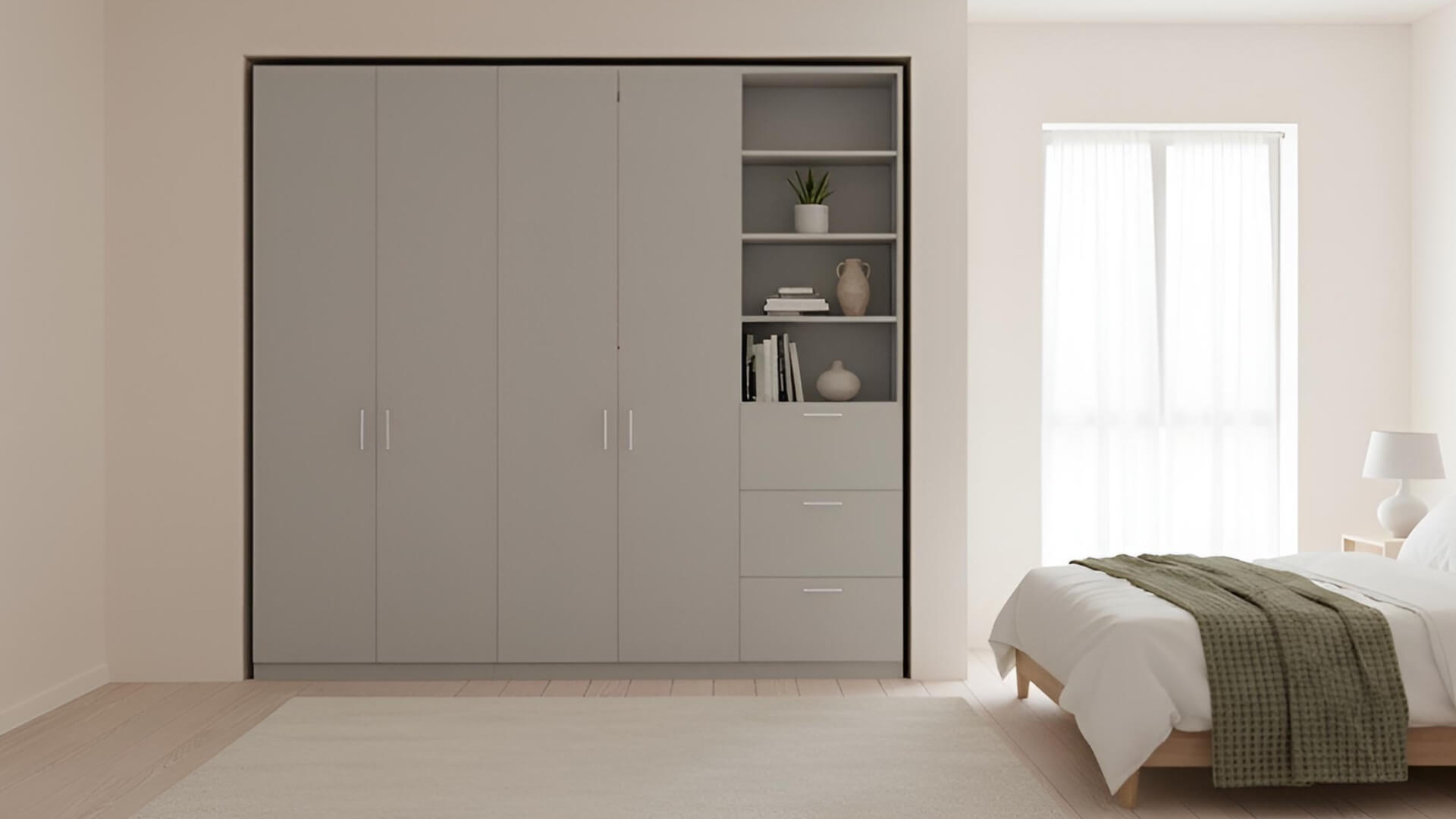 Breiter Kleiderschrank nach Maß Premium Dekore