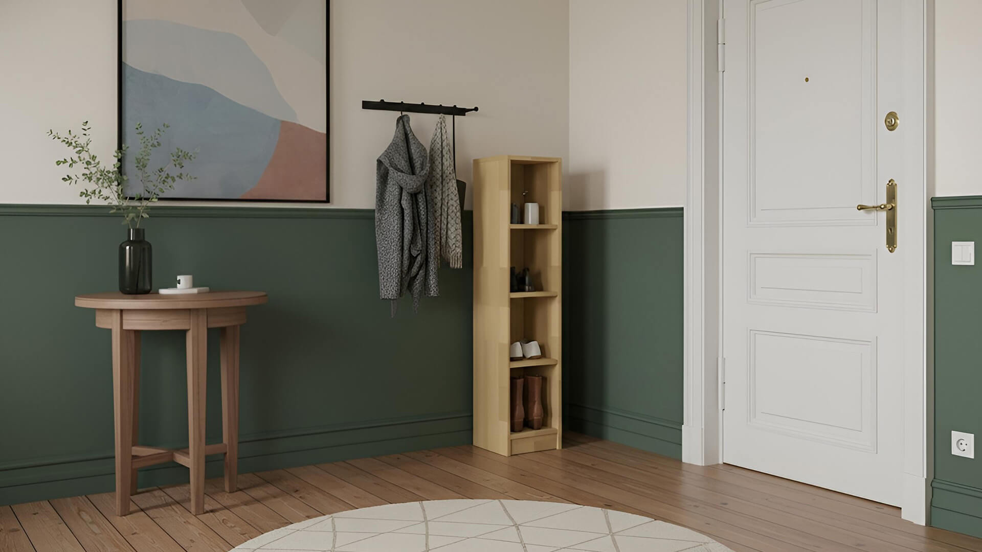 Schmales Regal 30 cm breit Buche