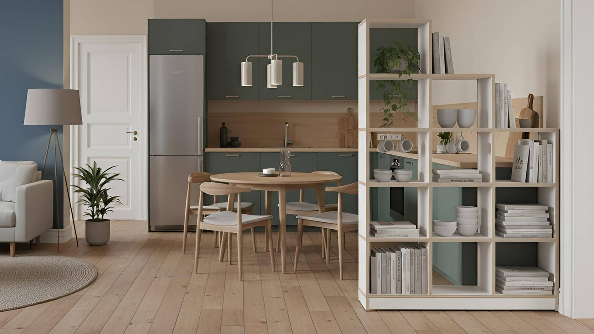 Raumteiler aus Multiplex Multiplex