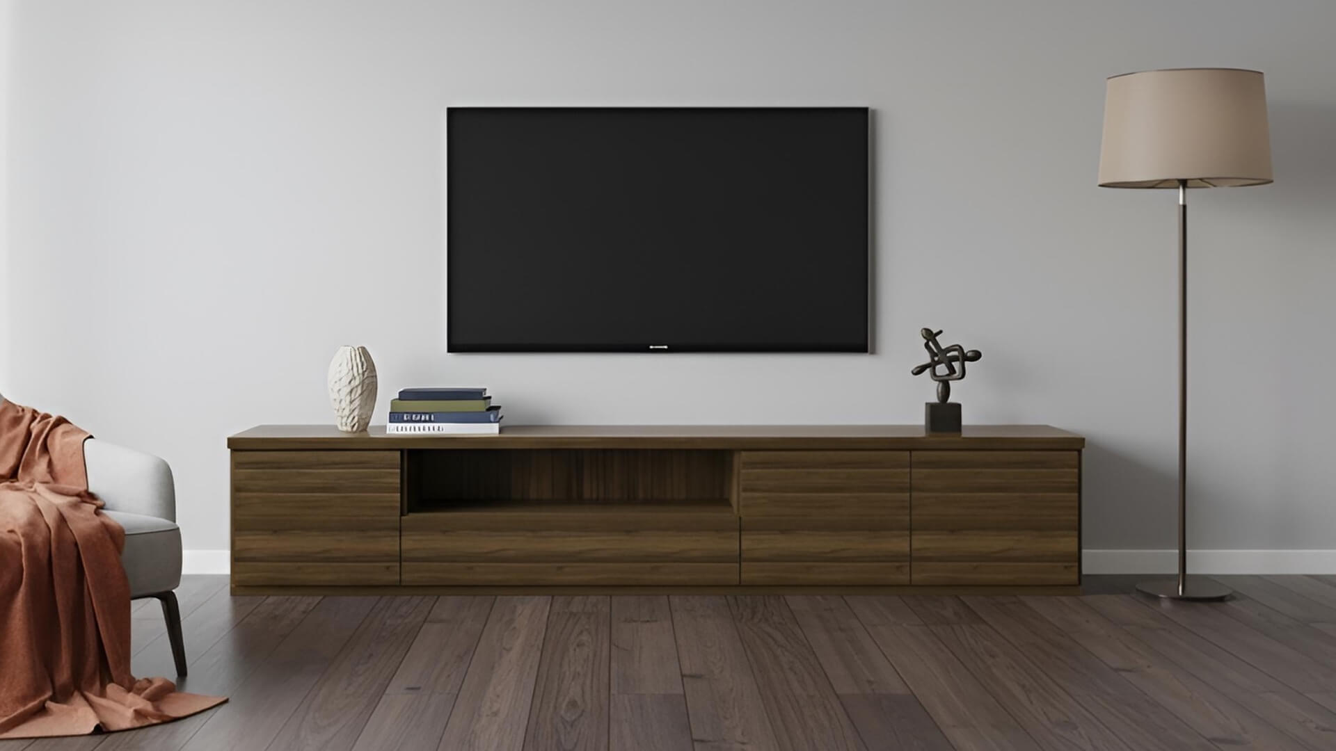 Lowboard aus Nussbaum Nussbaum (amerikanisch)