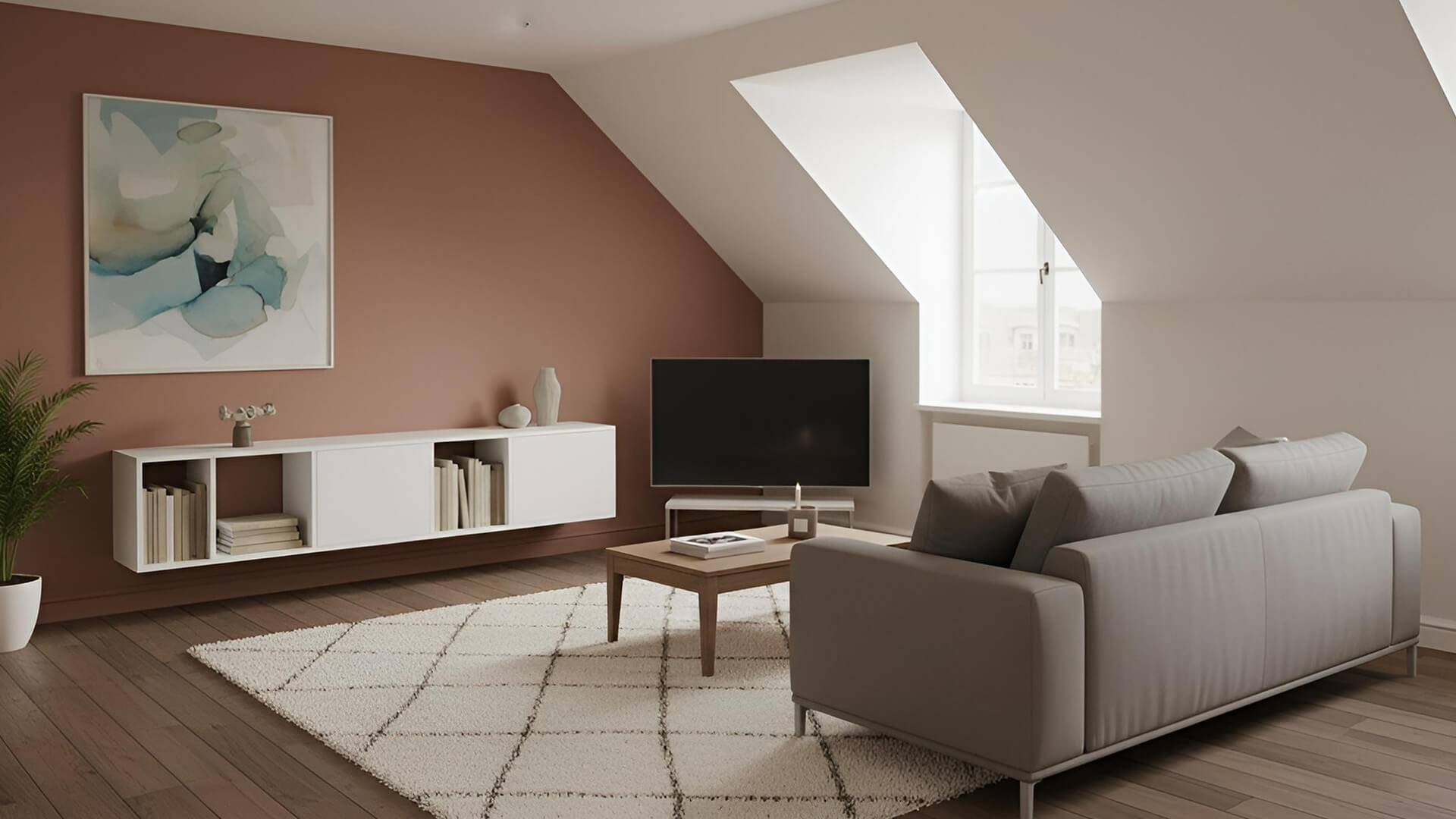 Weißes Hängesideboard nach Maß - Hängekommode mit vielen Optionen MDF Beschichtet