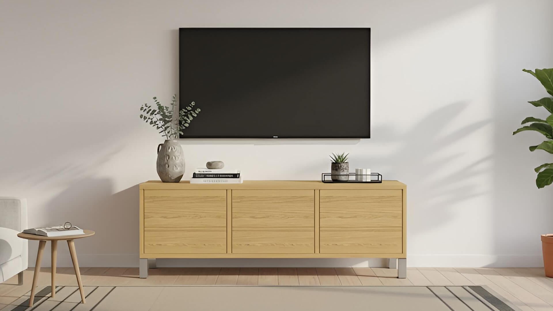 Lowboard aus Massivholz nach Maß Eiche